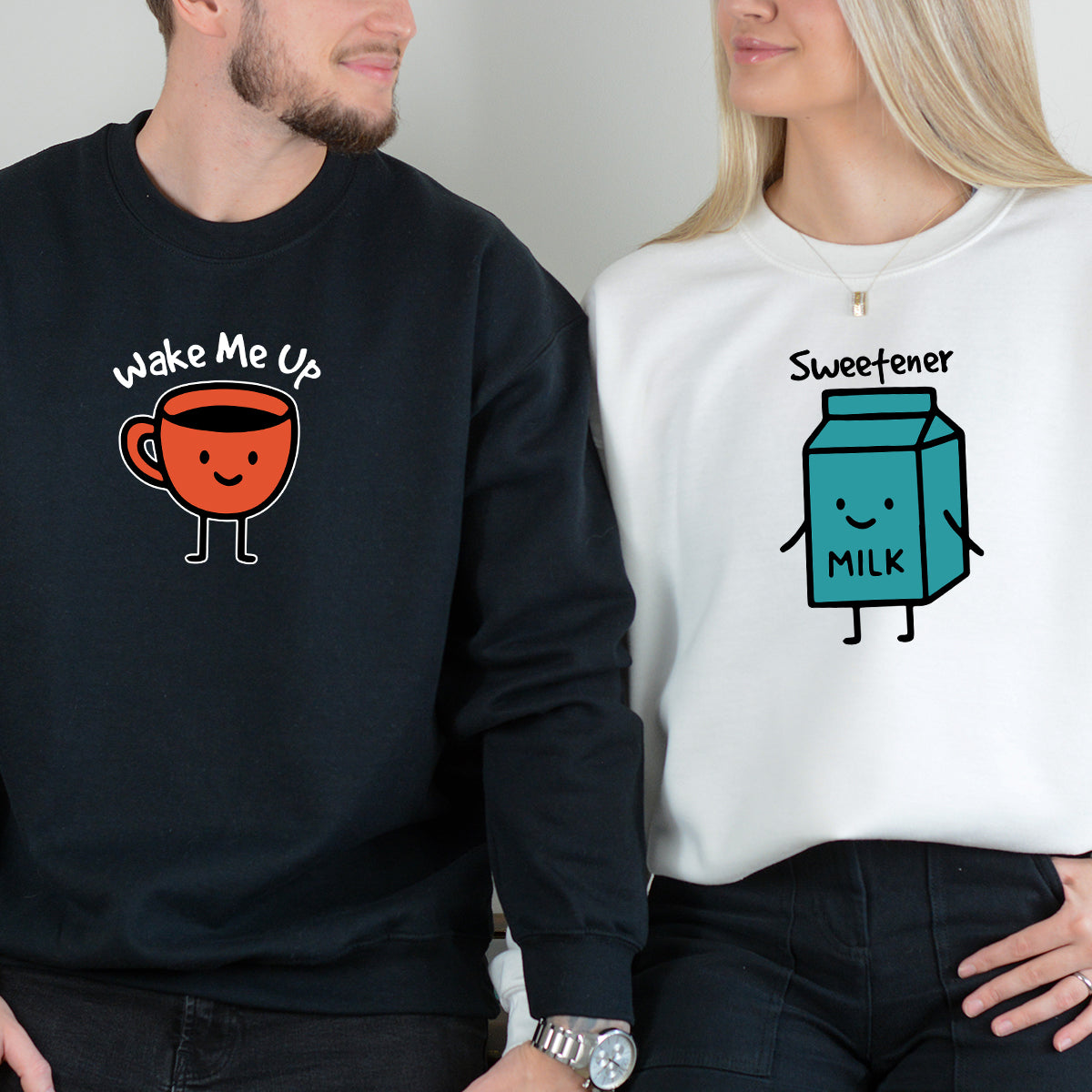 Coffee & Milk Matching Hoodies For Couples