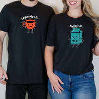 Coffee & Milk Matching T-Shirts For Couples