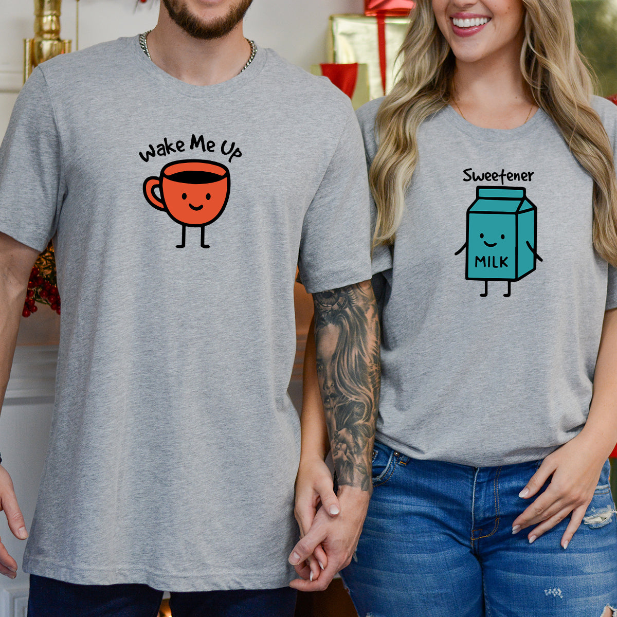 Coffee & Milk Matching T-Shirts For Couples