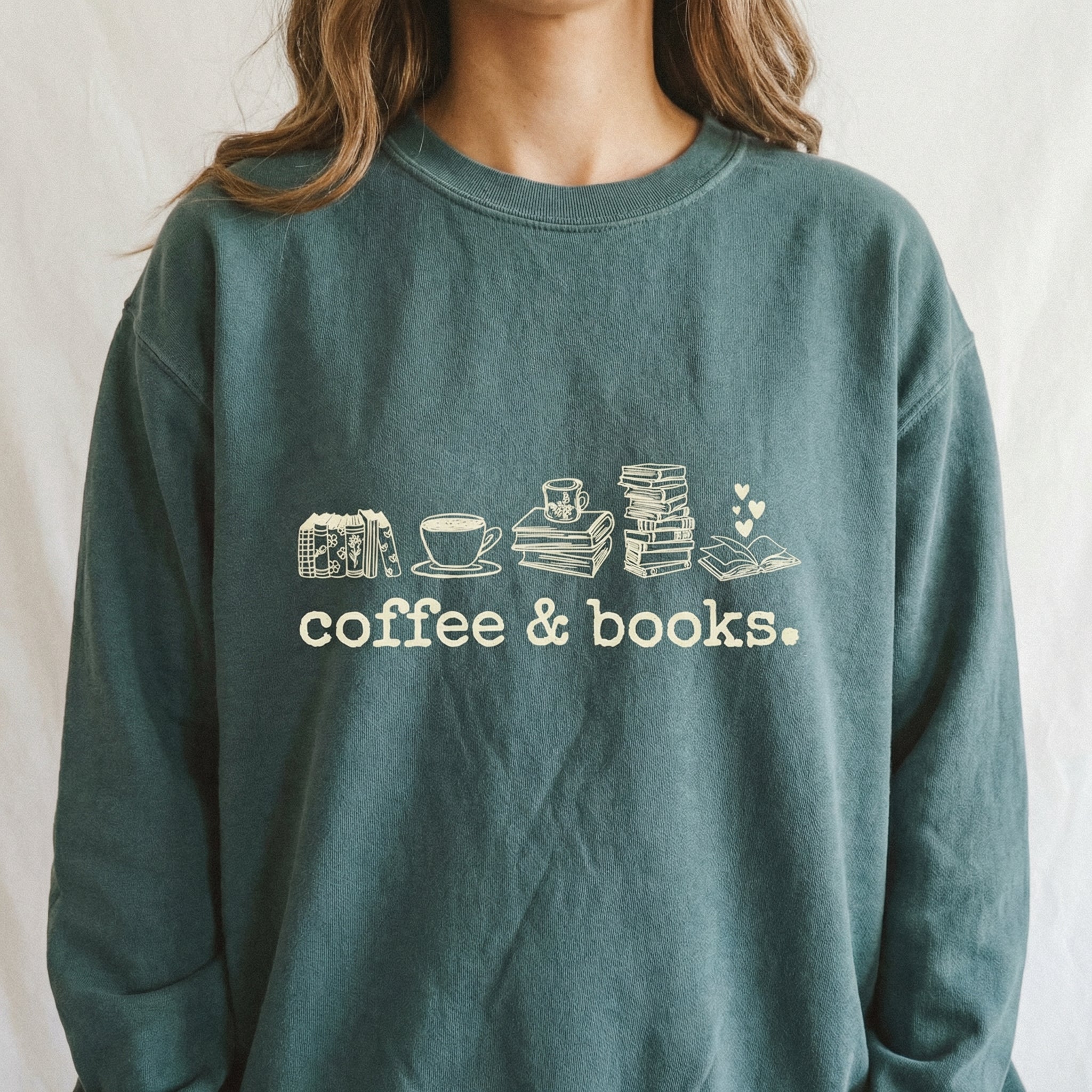 Coffee and Books Graphic T-Shirt – Book Lover Reading Tee