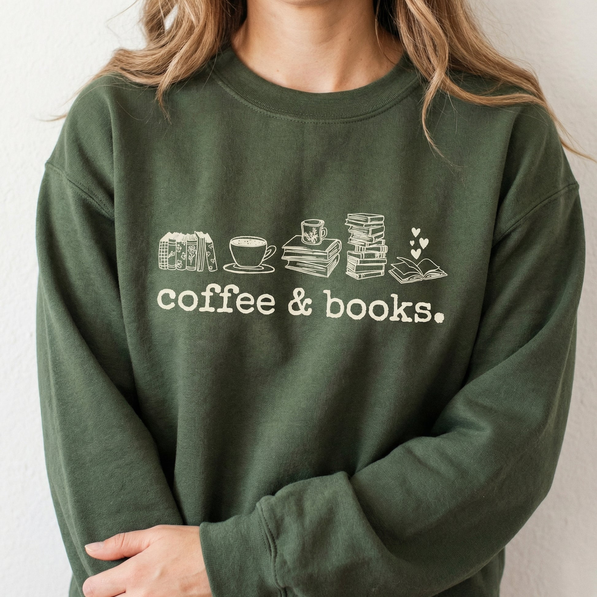 Coffee and Books Graphic T-Shirt – Book Lover Reading Tee