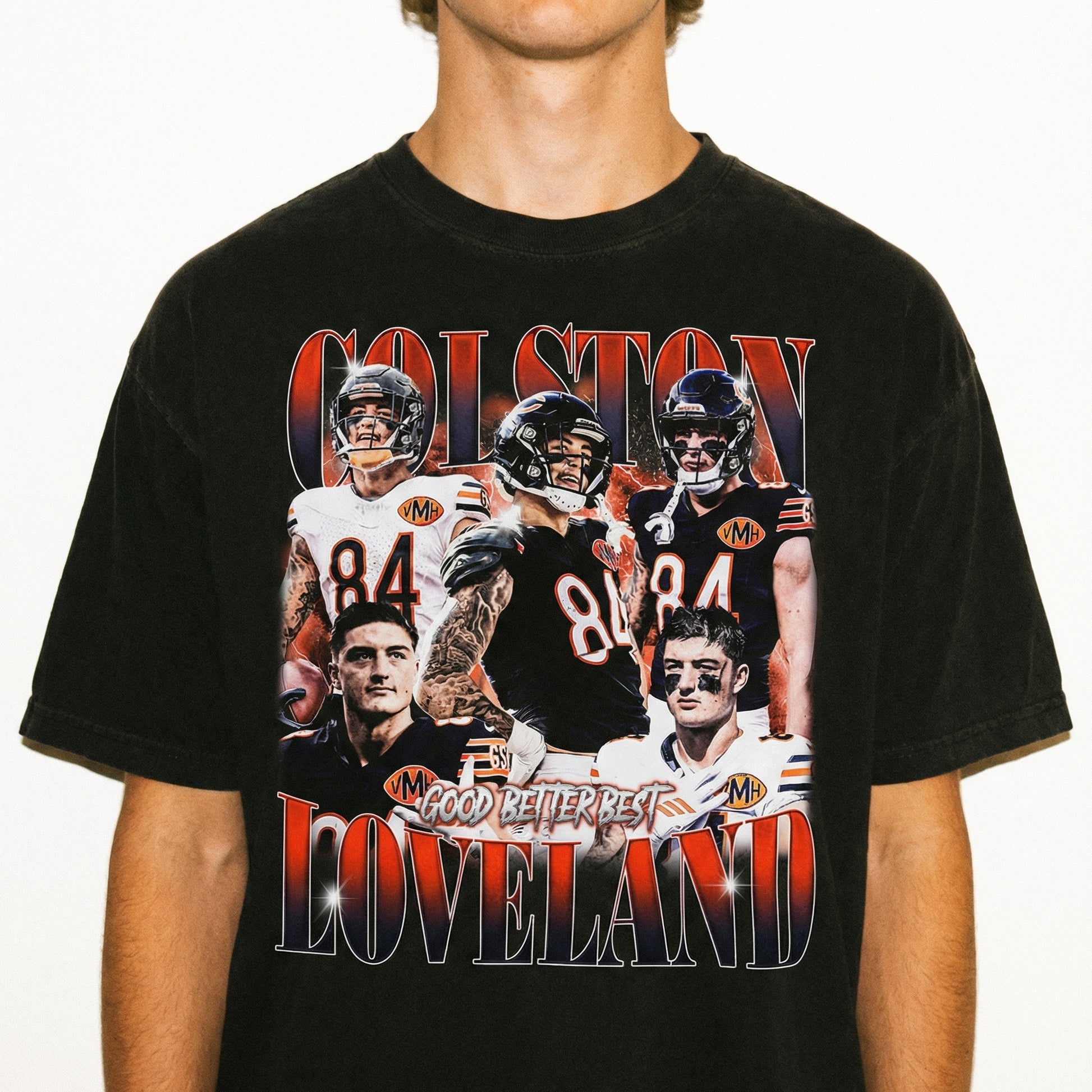 Colston Loveland Bootleg Style Football Graphic T-Shirt – Retro Sports Fan Tee