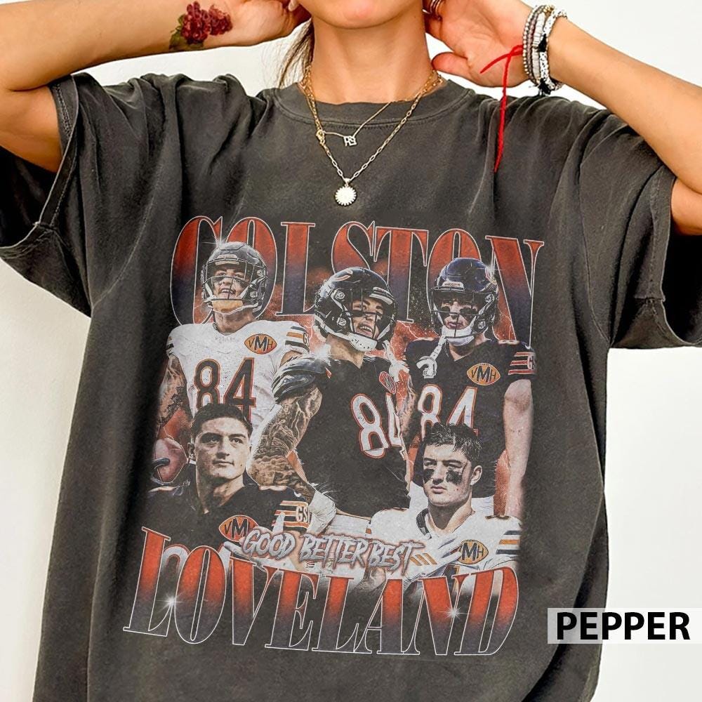 Colston Loveland Bootleg Style Football Graphic T-Shirt – Retro Sports Fan Tee