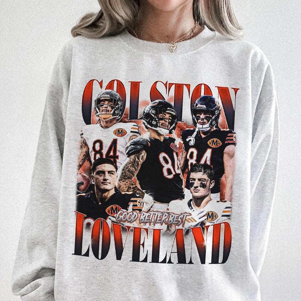 Colston Loveland Bootleg Style Football Graphic T-Shirt – Retro Sports Fan Tee
