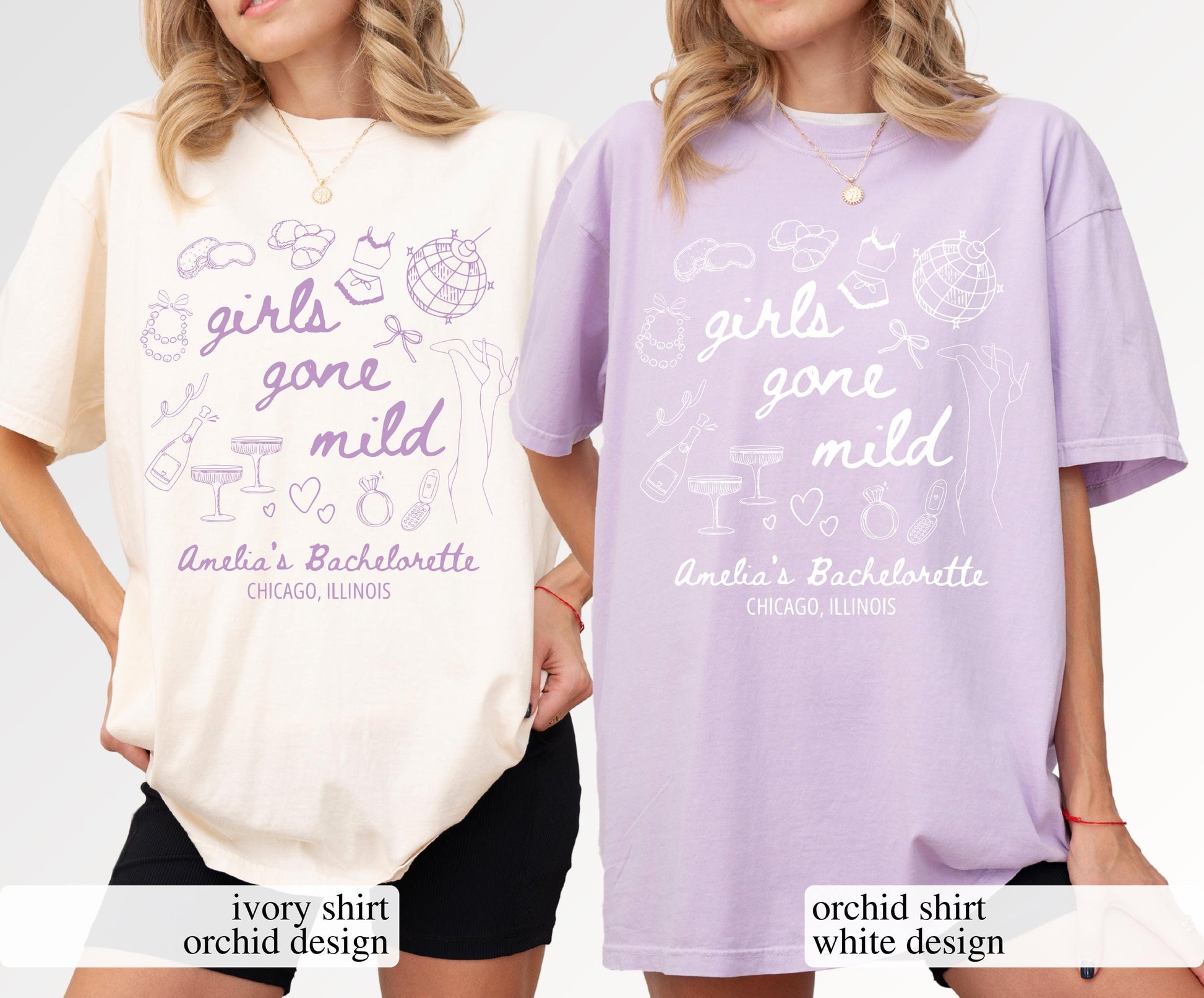 Bachelorette Party Spa Theme Graphic T-Shirt - Personalized Girls Weekend Tee