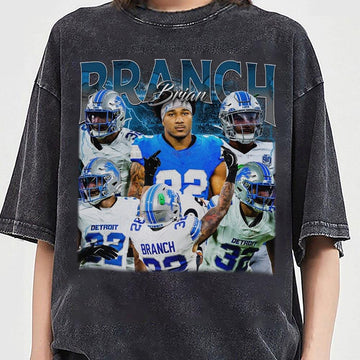 Brian Branch Vintage Bootleg T-Shirt – Detroit Football Retro Gameday Tee