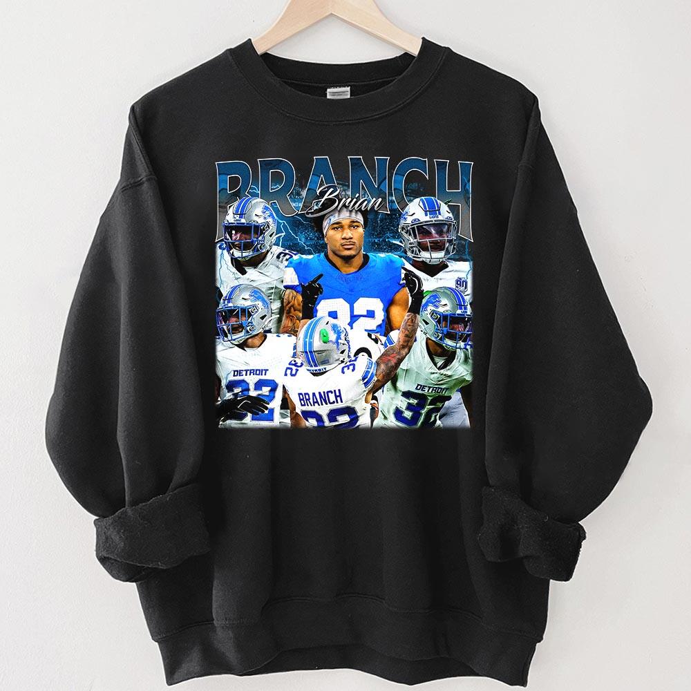 Brian Branch Vintage Bootleg T-Shirt – Detroit Football Retro Gameday Tee