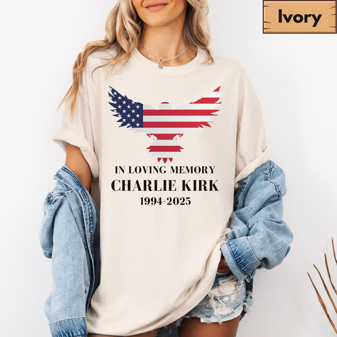 In Loving Memory Charlie Kirk Shirt - Patriotic Memorial Tee - Political Awareness Top