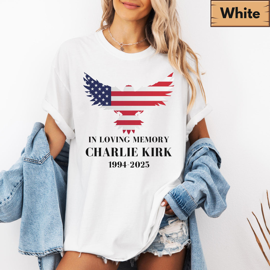 In Loving Memory Charlie Kirk Shirt - Patriotic Memorial Tee - Political Awareness Top