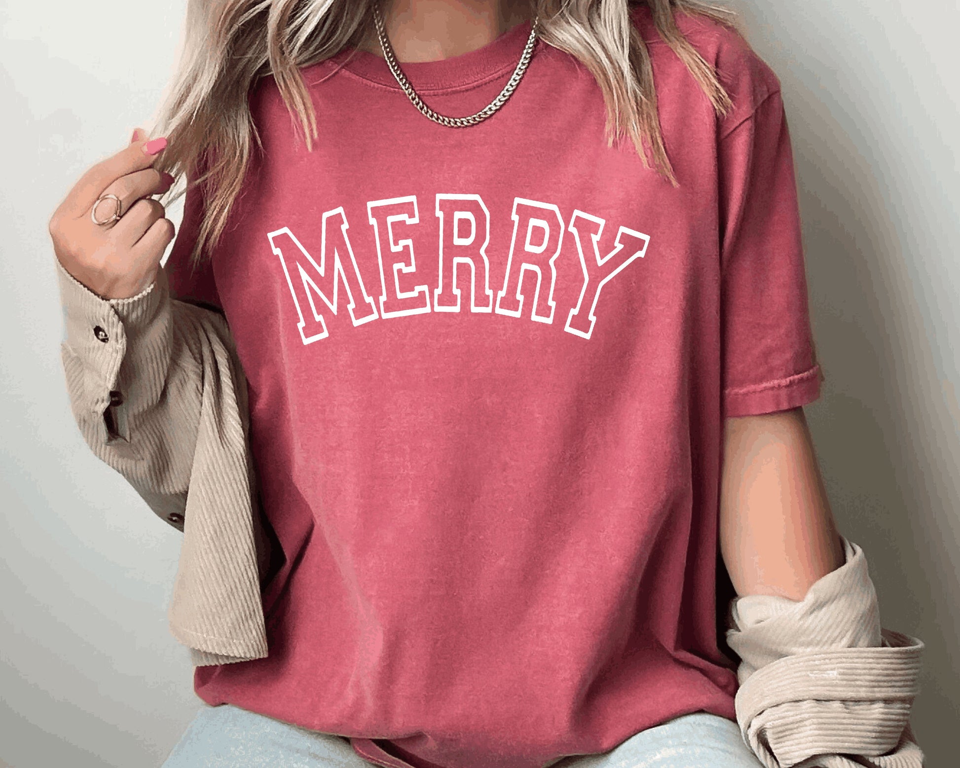 Merry & Bright Christmas Shirt – Cute Holiday Gift Graphic Tee