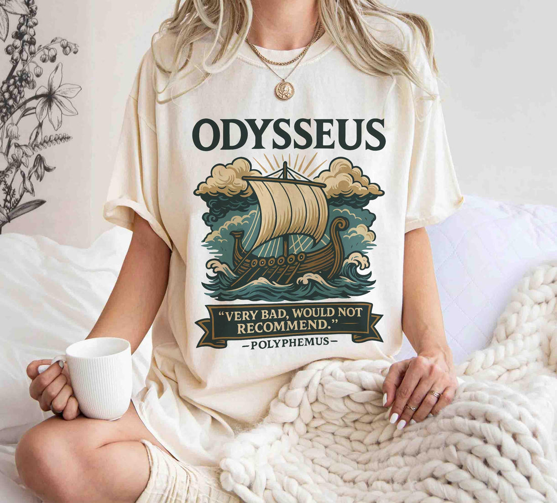 Odyssey Shirt – Bookish Gift for Epic Lovers Ancient Greek Mythology Odysseus T-Shirt
