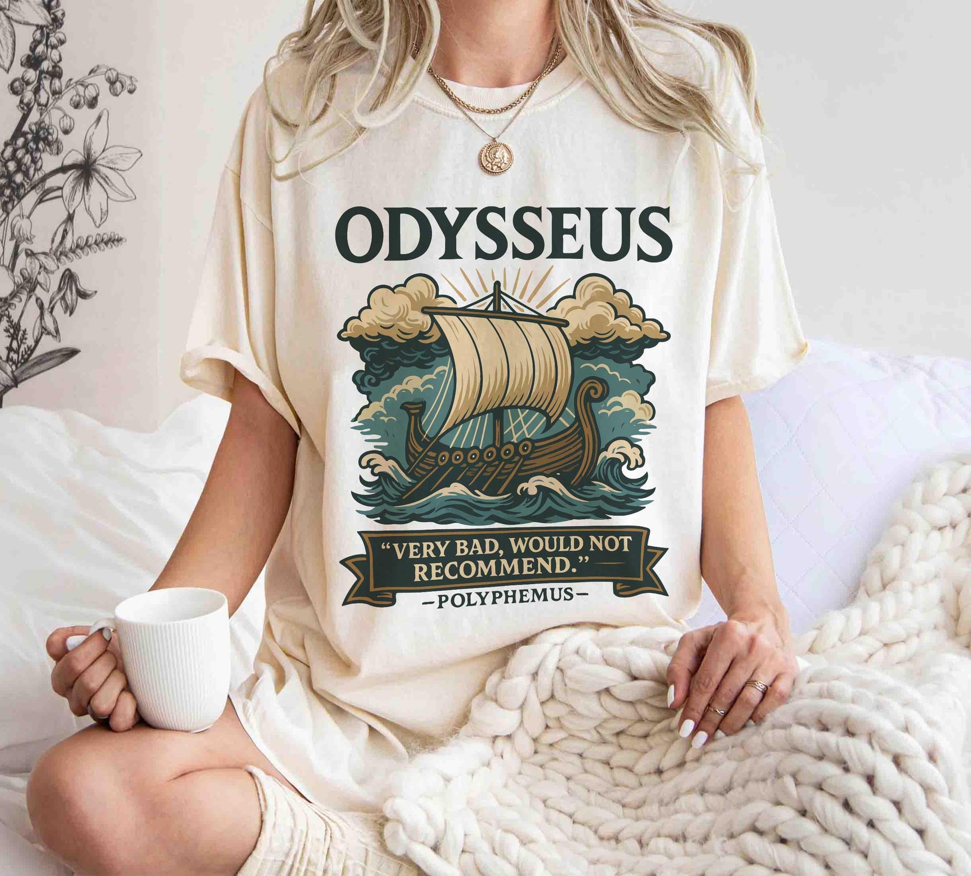Odyssey Shirt – Bookish Gift for Epic Lovers Ancient Greek Mythology Odysseus T-Shirt
