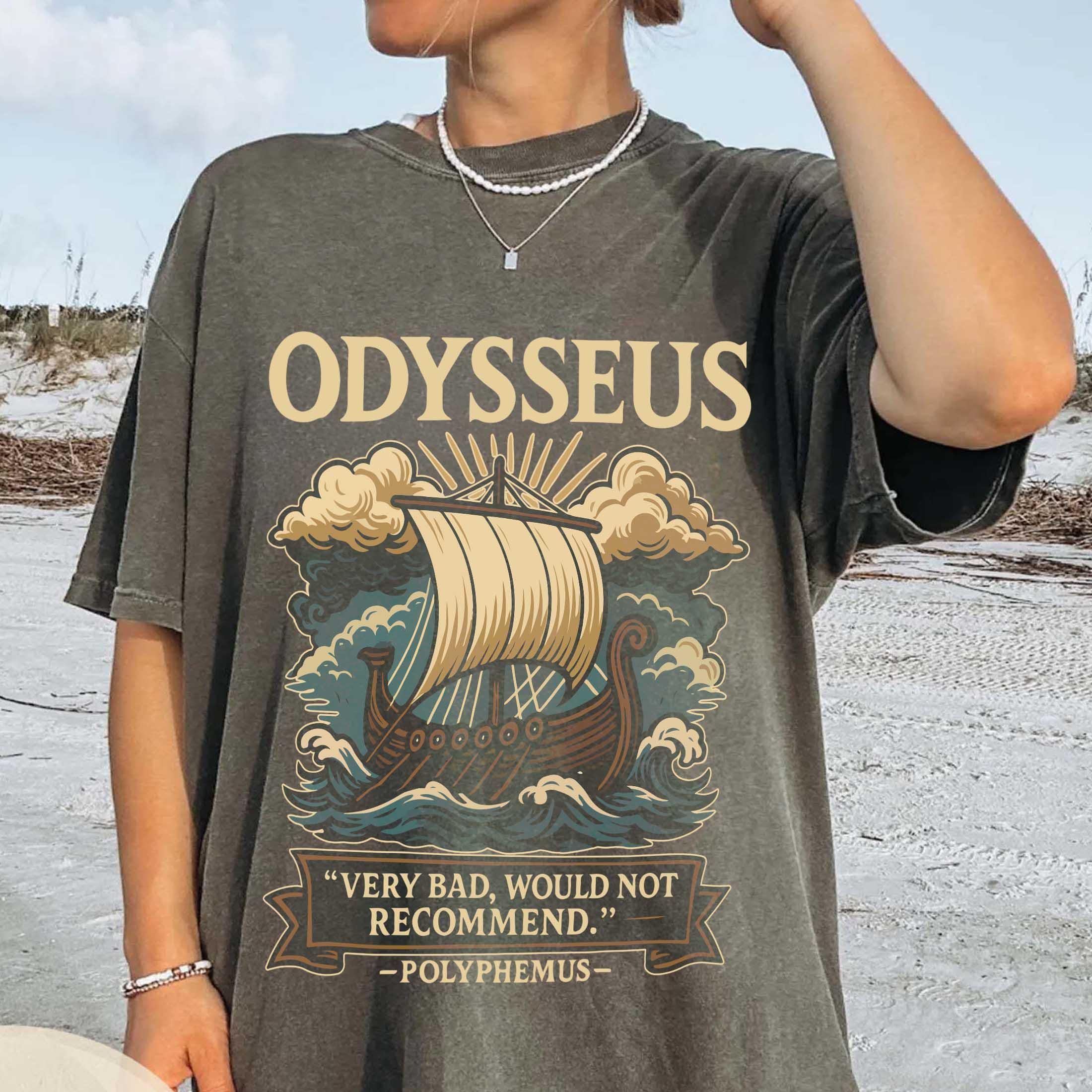 Odyssey Shirt – Bookish Gift for Epic Lovers Ancient Greek Mythology Odysseus T-Shirt