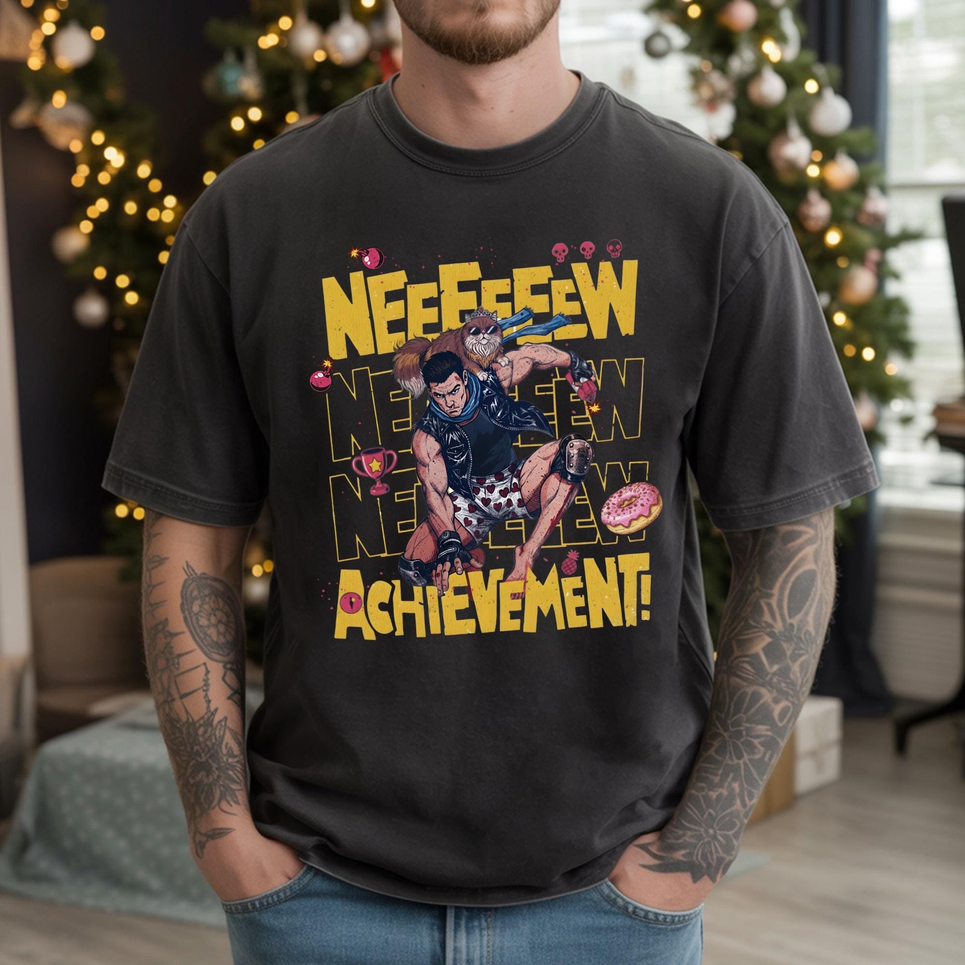 Donut and Carl T-Shirt – Dungeon Crawler Carl Merch – Book Series Fan Gift