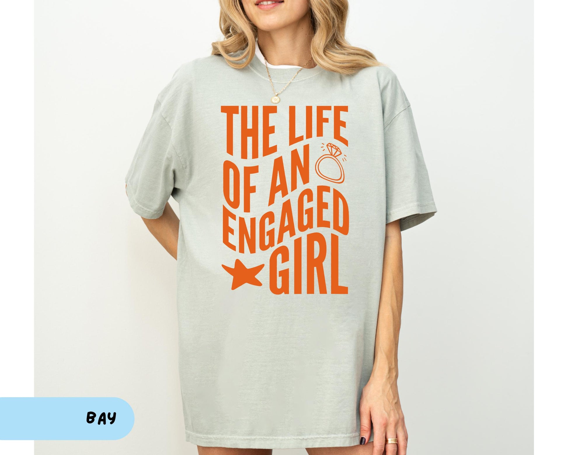 The Life of an Engaged Girl T-Shirt – Future Mrs Tee for Bride To Be