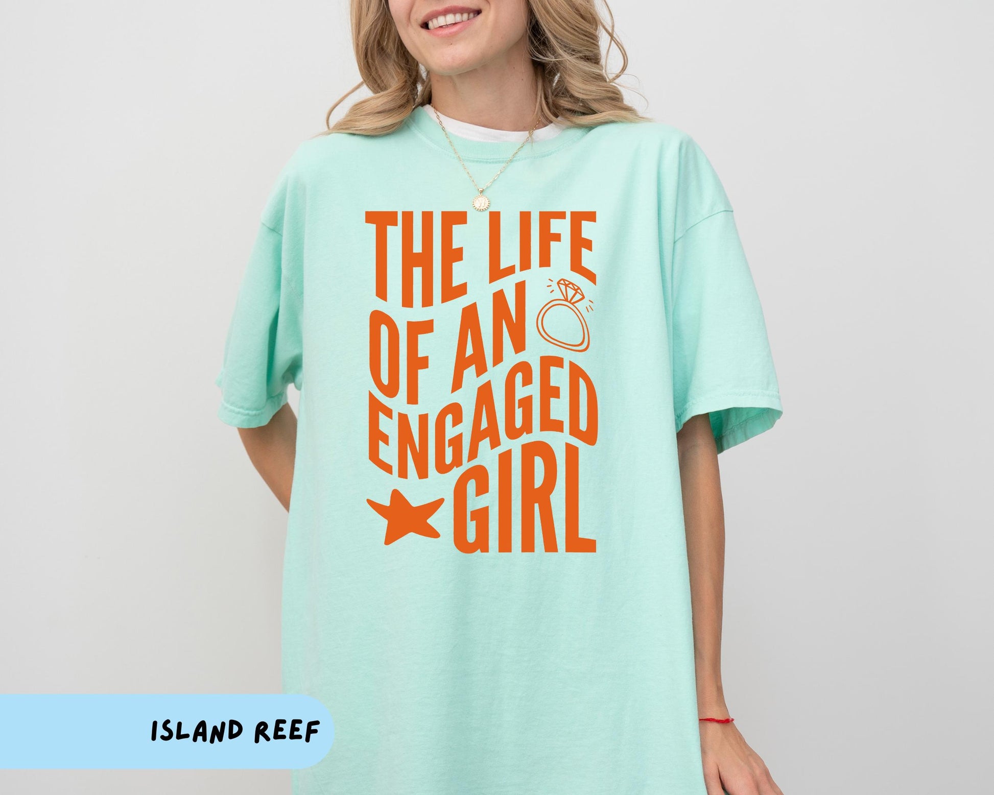 The Life of an Engaged Girl T-Shirt – Future Mrs Tee for Bride To Be