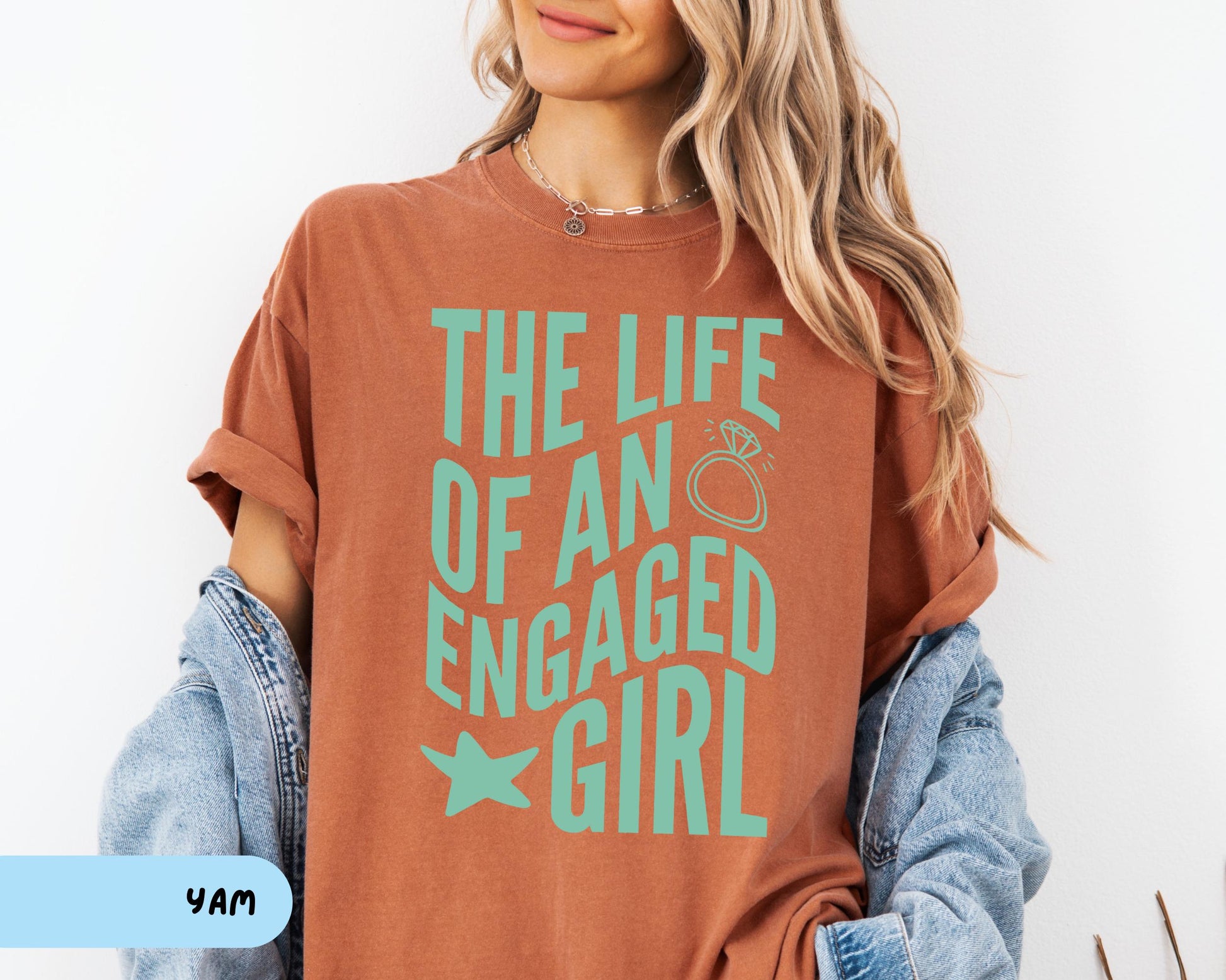 The Life of an Engaged Girl T-Shirt – Future Mrs Tee for Bride To Be
