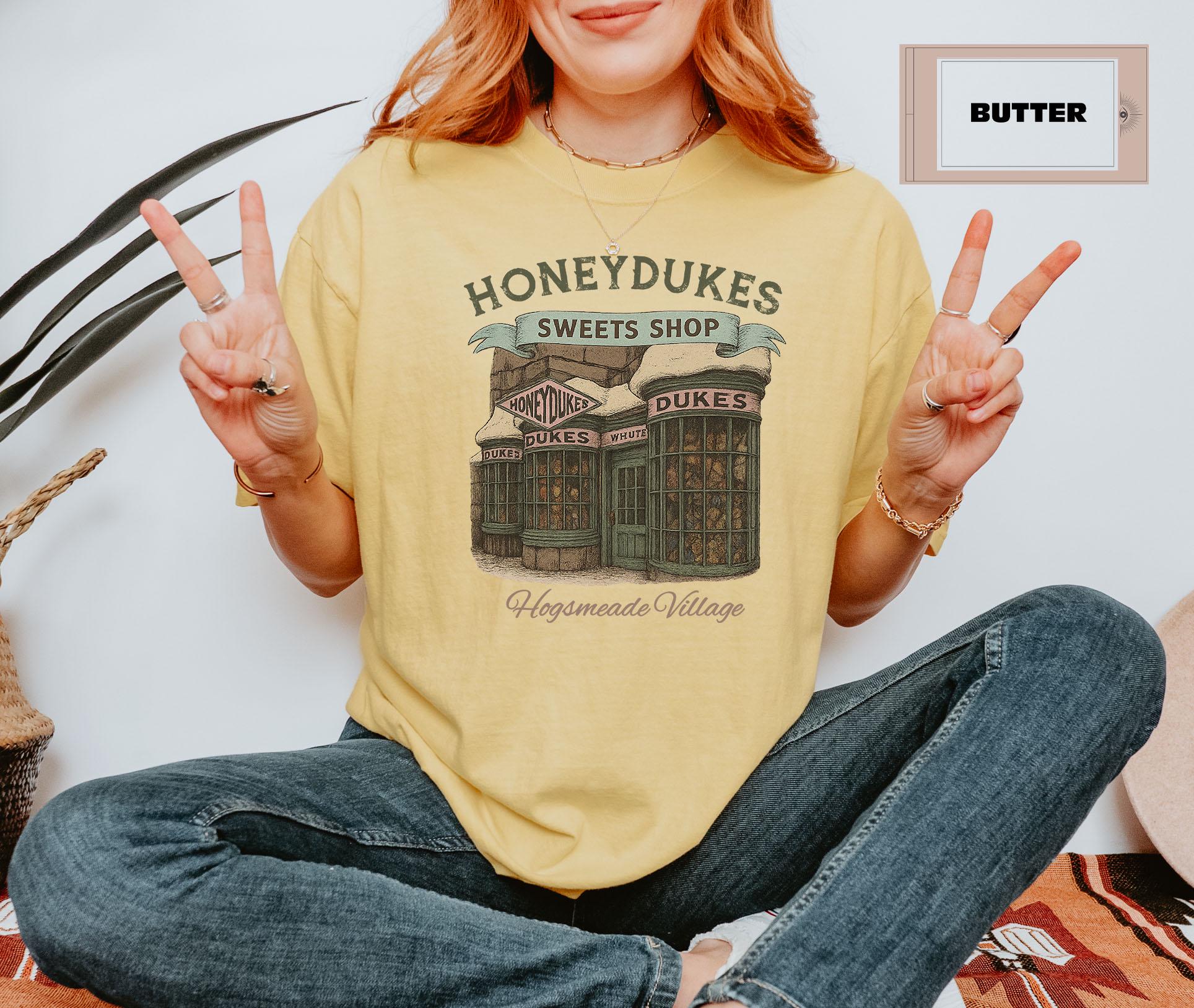 Wizard Sweet Shop Graphic Tee – Magic School Candy Shop T-Shirt, Hogsmeade Village Inspired Fandom Shirt