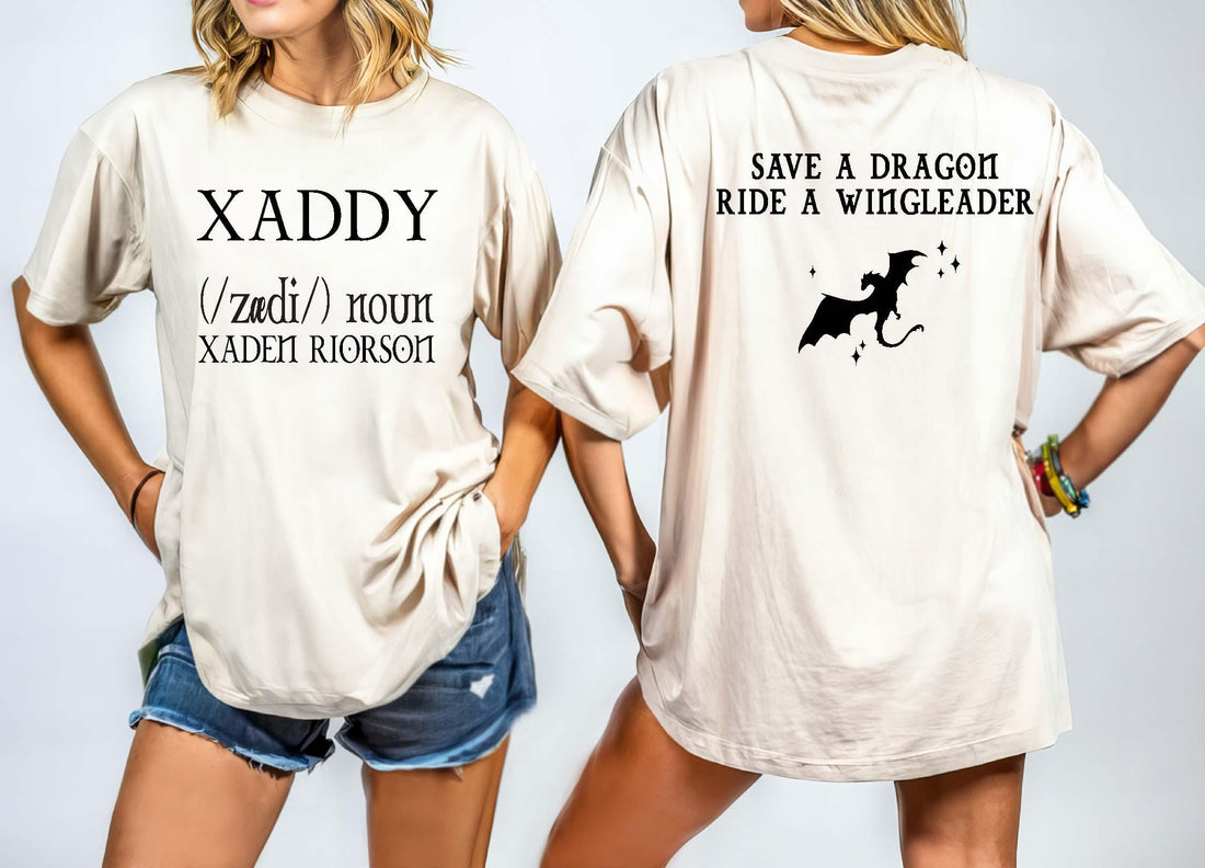 Xaddy Shirt – Xaden Riorson Inspired Tee, Fourth Wing Shirt, Iron Flame Bookish Merch, Rebecca Yarros Fan Apparel