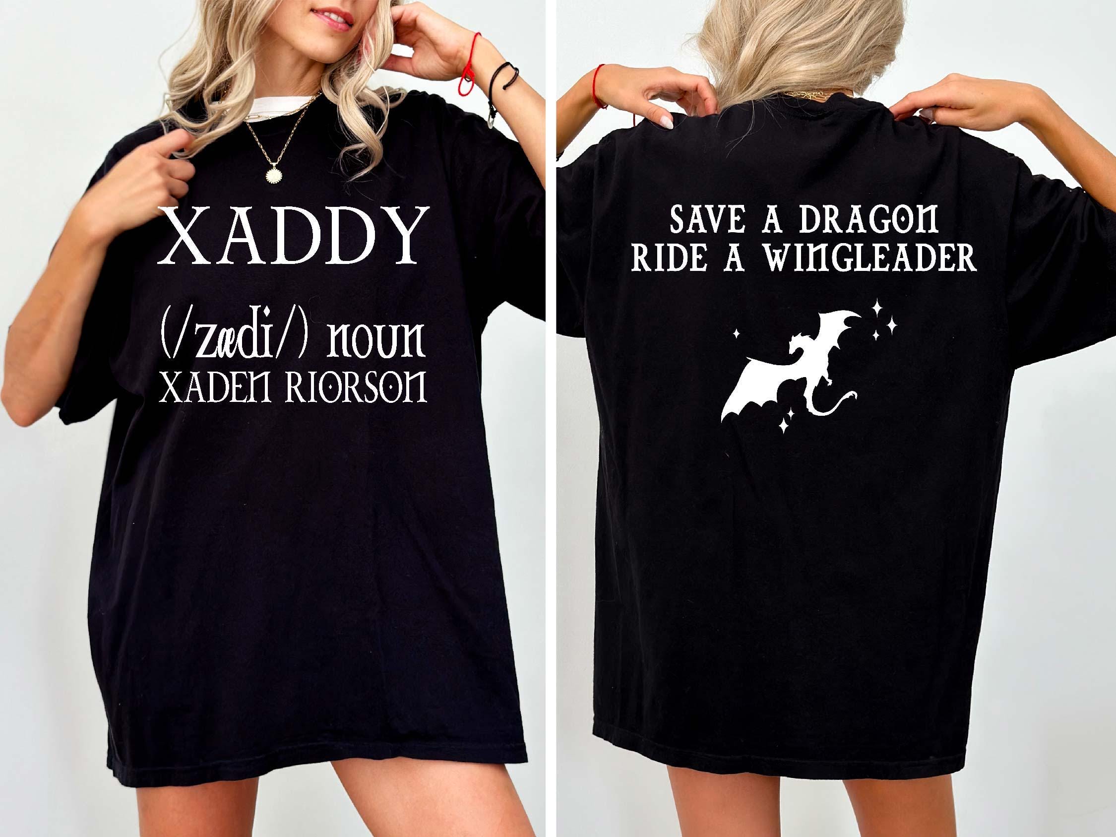 Xaddy Shirt – Xaden Riorson Inspired Tee, Fourth Wing Shirt, Iron Flame Bookish Merch, Rebecca Yarros Fan Apparel