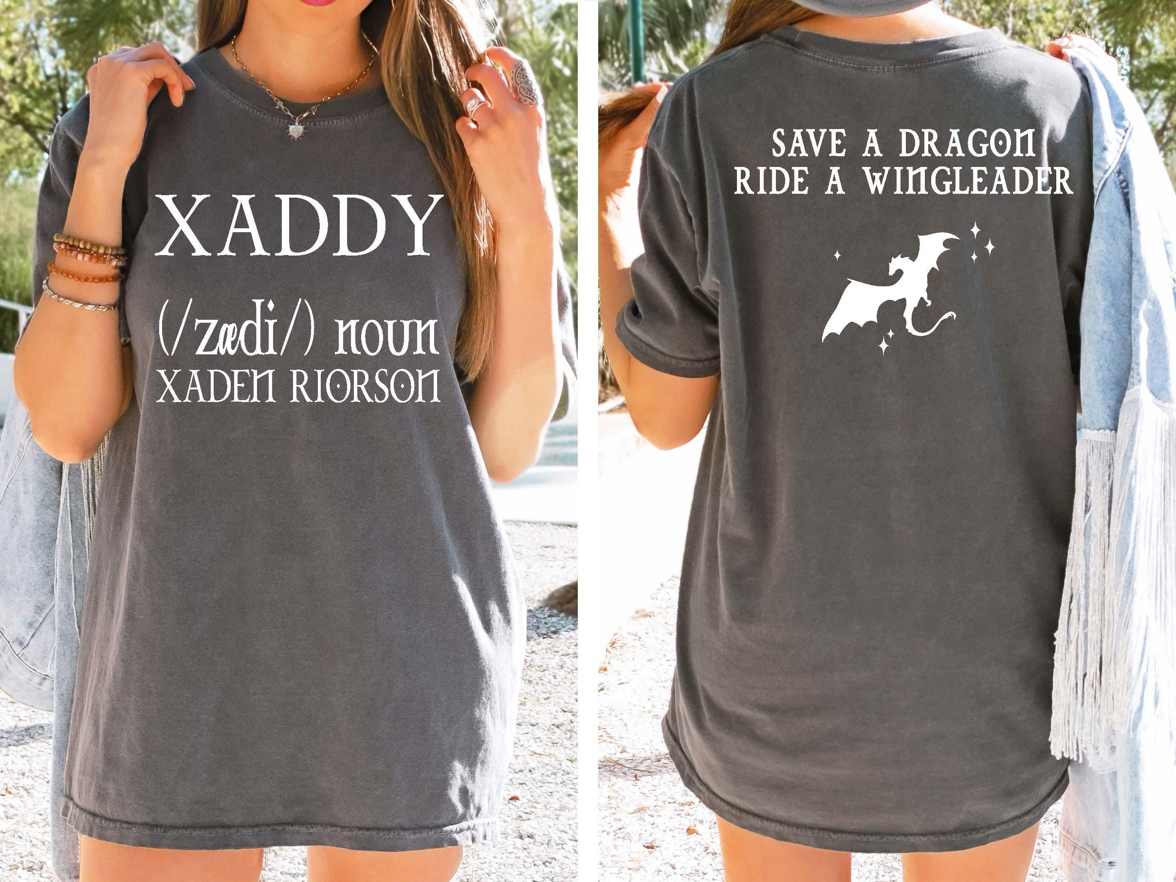 Xaddy Shirt – Xaden Riorson Inspired Tee, Fourth Wing Shirt, Iron Flame Bookish Merch, Rebecca Yarros Fan Apparel