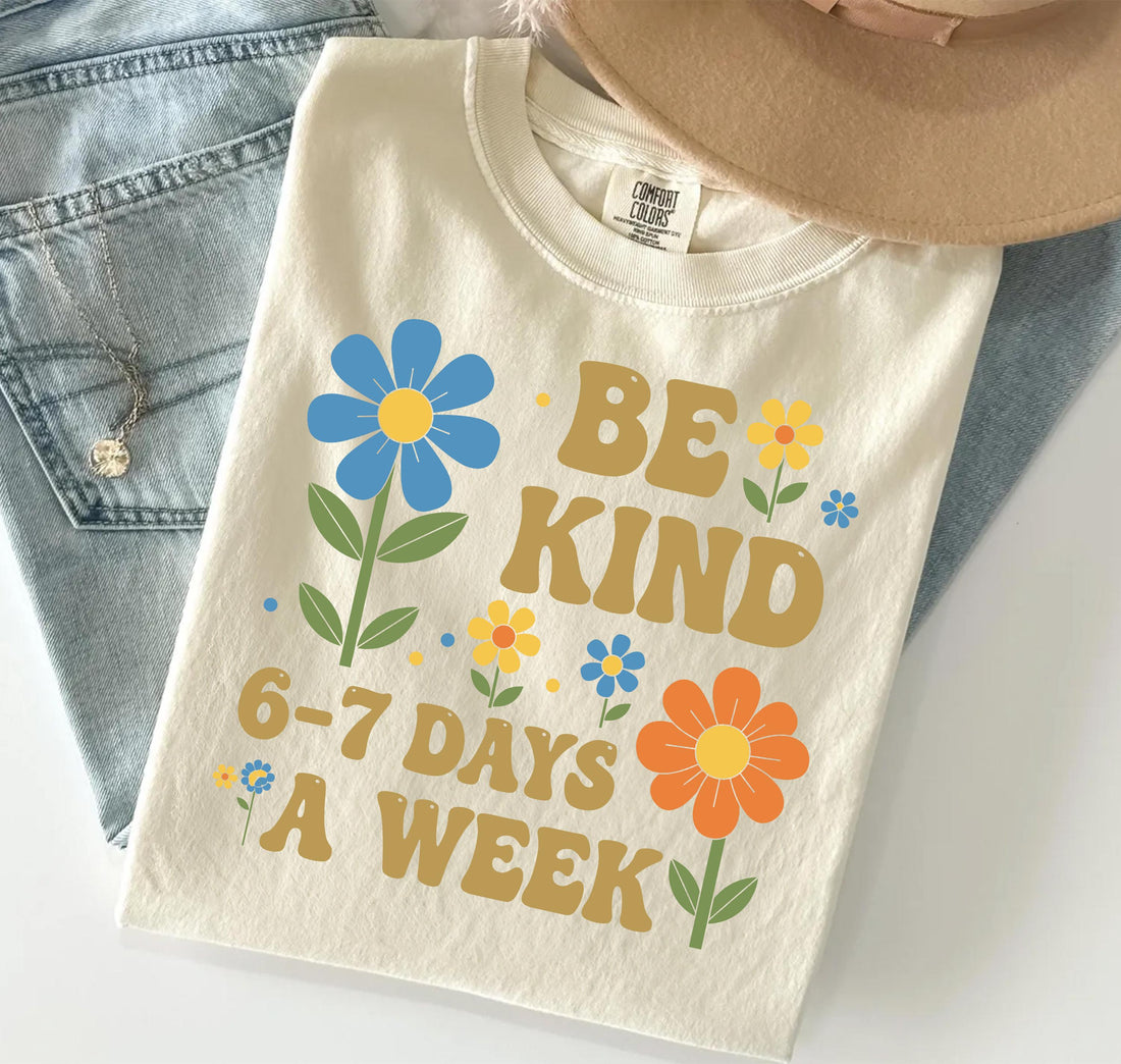 Be Kind 6-7 Graphic Tee – English Teacher Shirt – School Librarian Funny Shirt
