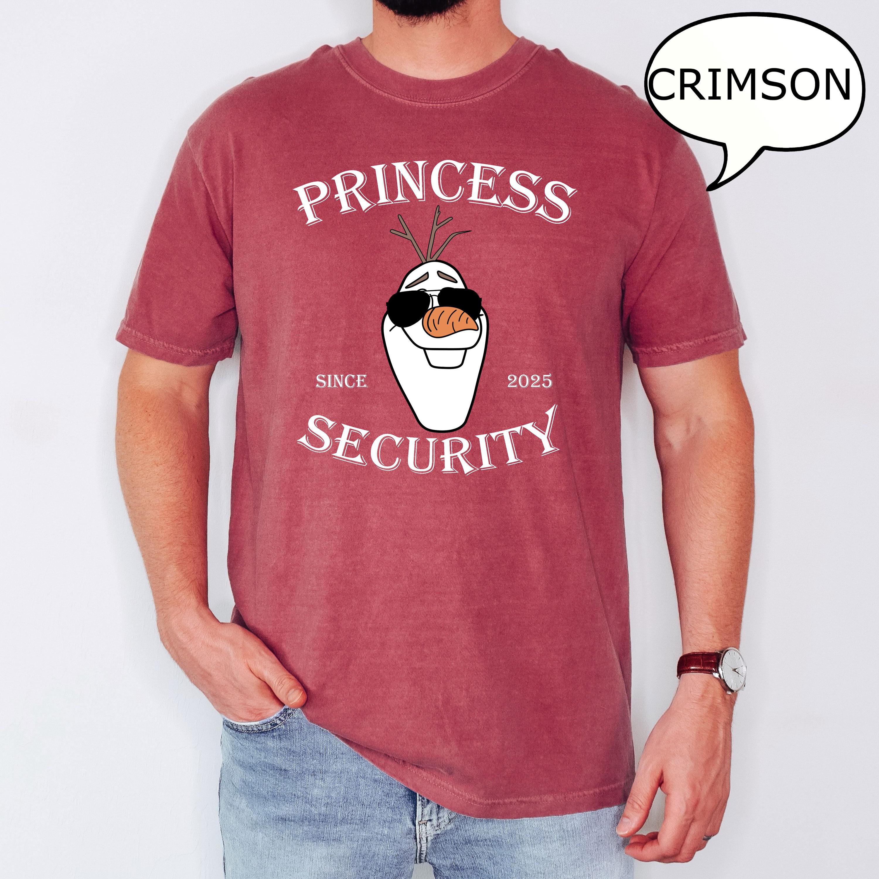 Frozen Princess Security T-Shirt – Olaf Princess Security Shirt – Father’s Day Gift – Girl’s Dad Shirt