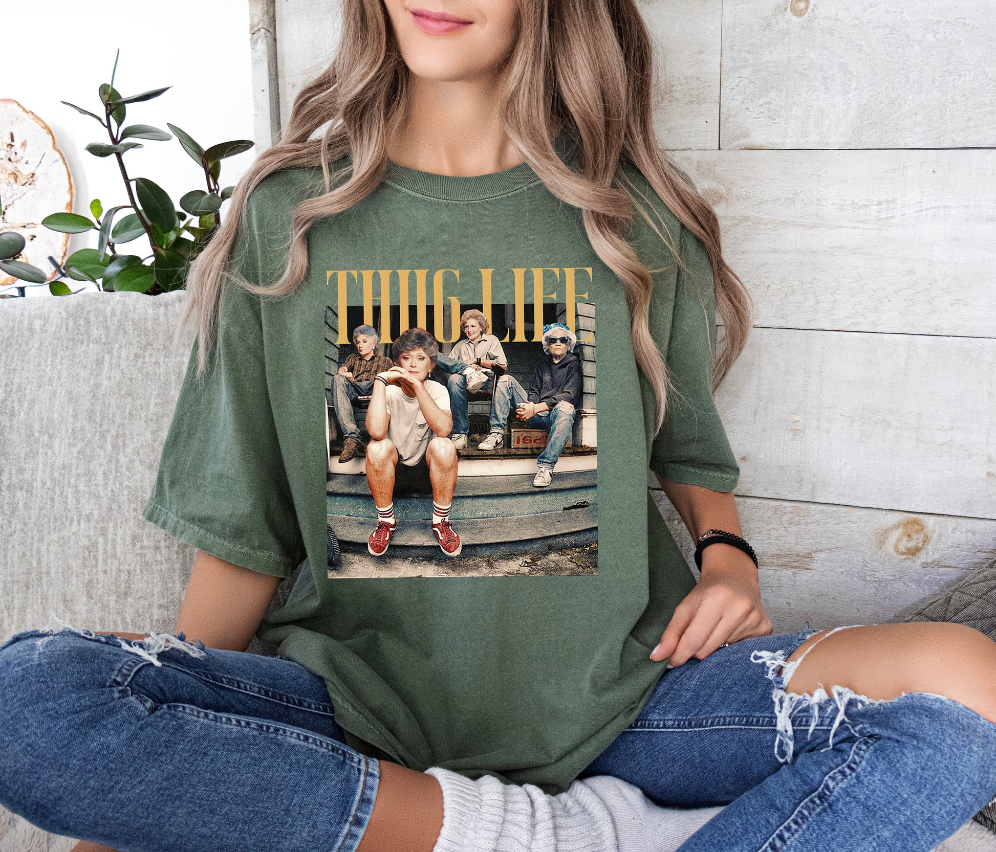 Golden Girls Thug Life Shirt – Funny 80s TV Sitcom Tee – Retro Golden Girls Fan Gift