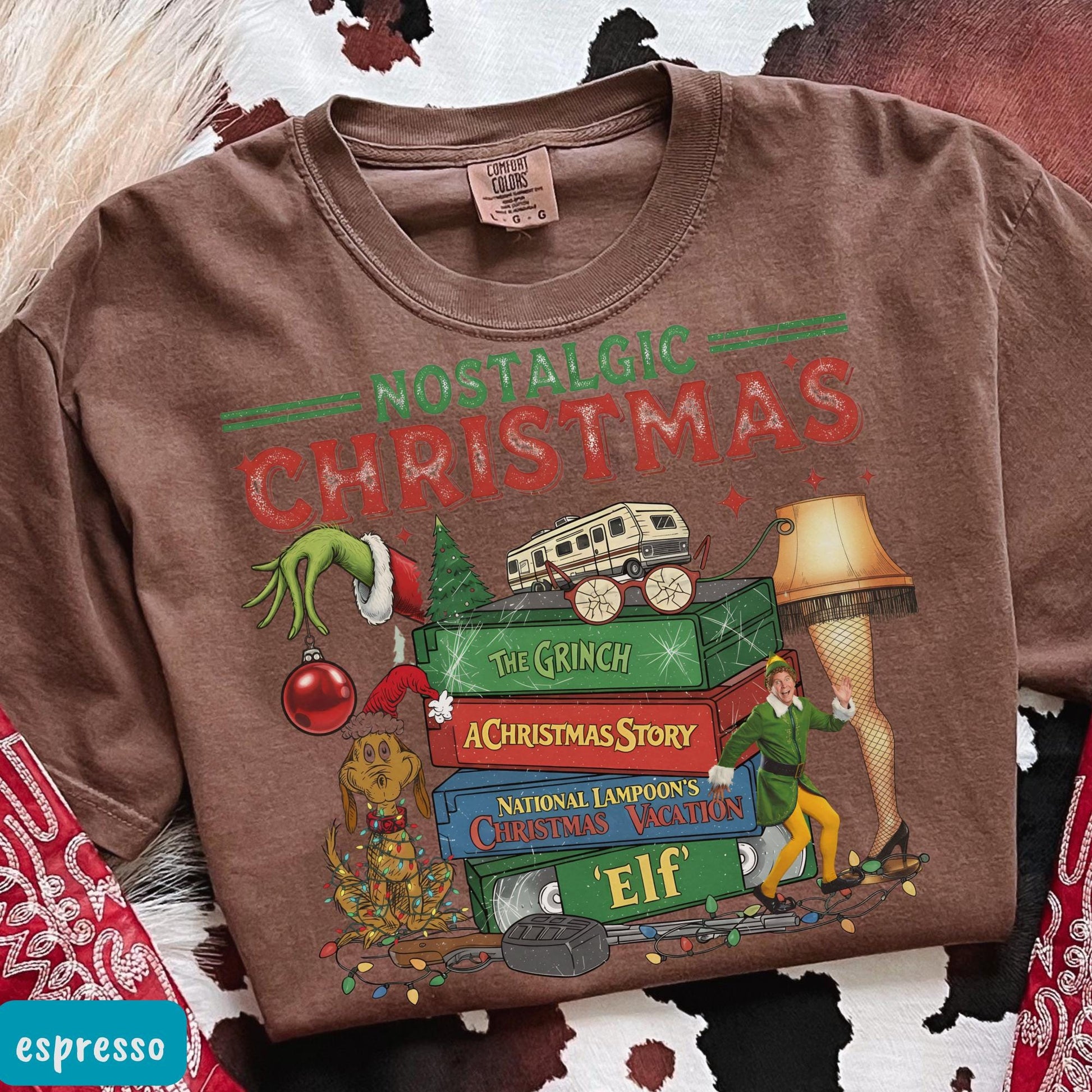 Nostalgic Christmas T-Shirt – Retro Holiday Shirt – Vintage 90s Xmas Sweatshirt – Cozy Winter Gift for Her