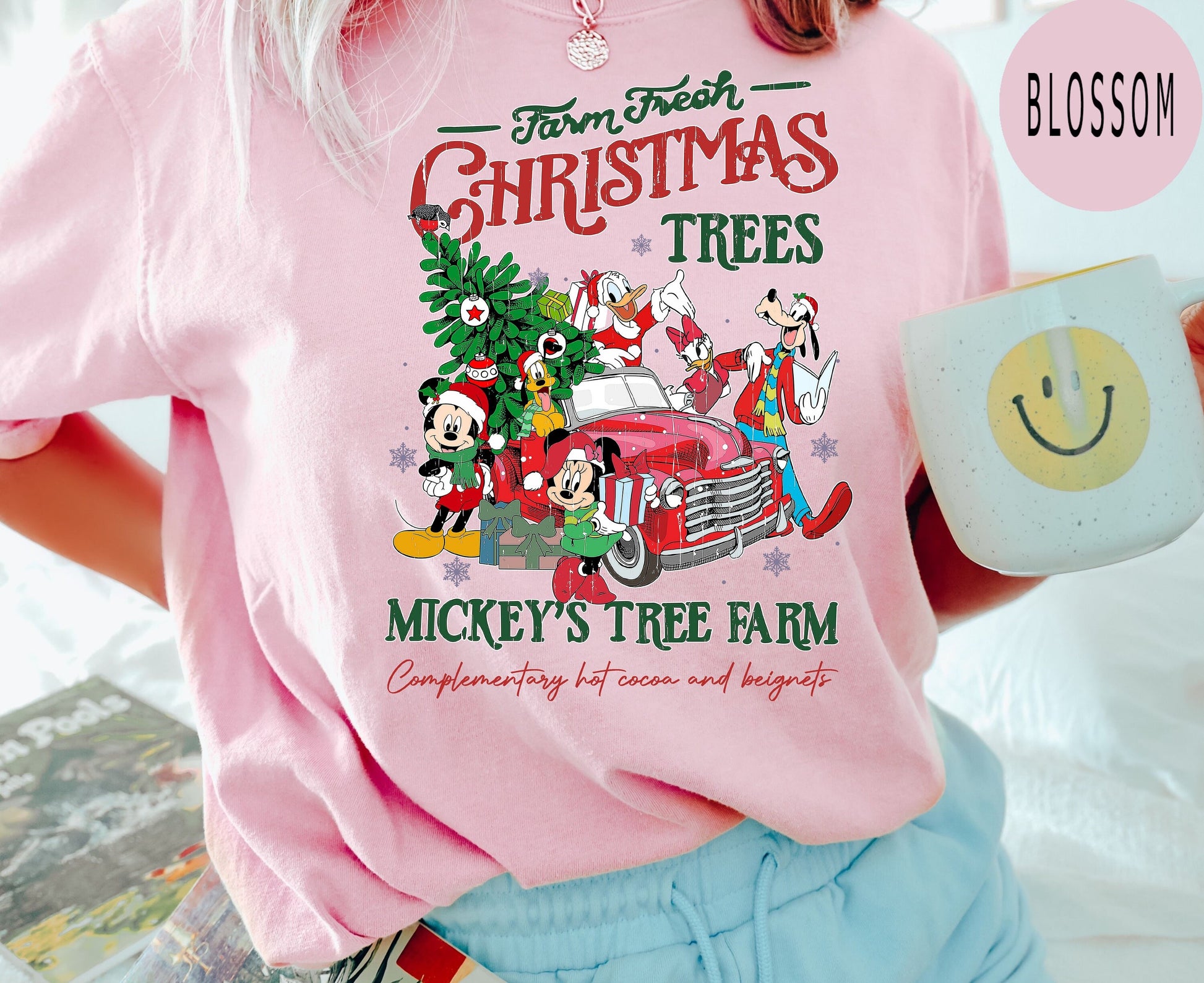 Retro Disney Farm Fresh Shirt – Mickey’s Tree Farm Christmas Shirt – Mickey and Friends Holiday Tee – Christmas Disney Family Shirt