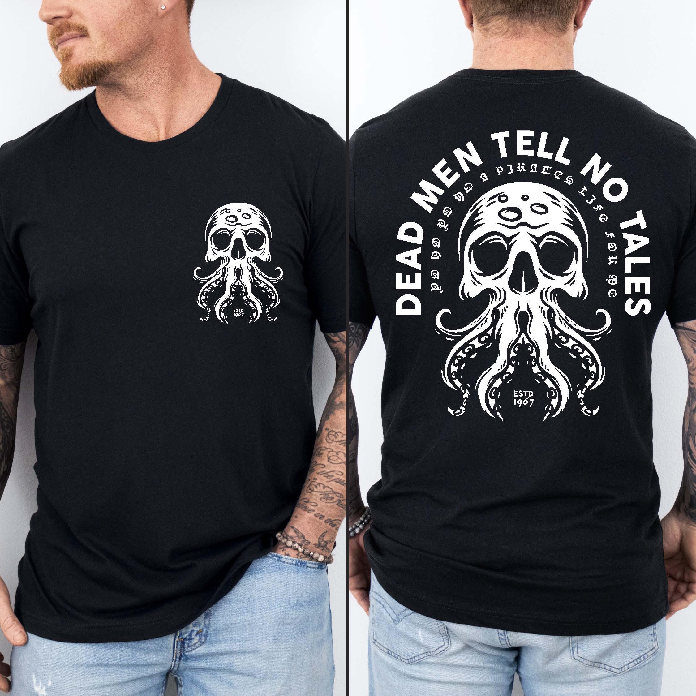 Vintage Pirates of the Caribbean Inspired T-Shirt – Dead Men Tell No Tales Tee, Retro 90s Pirate Graphic Shirt