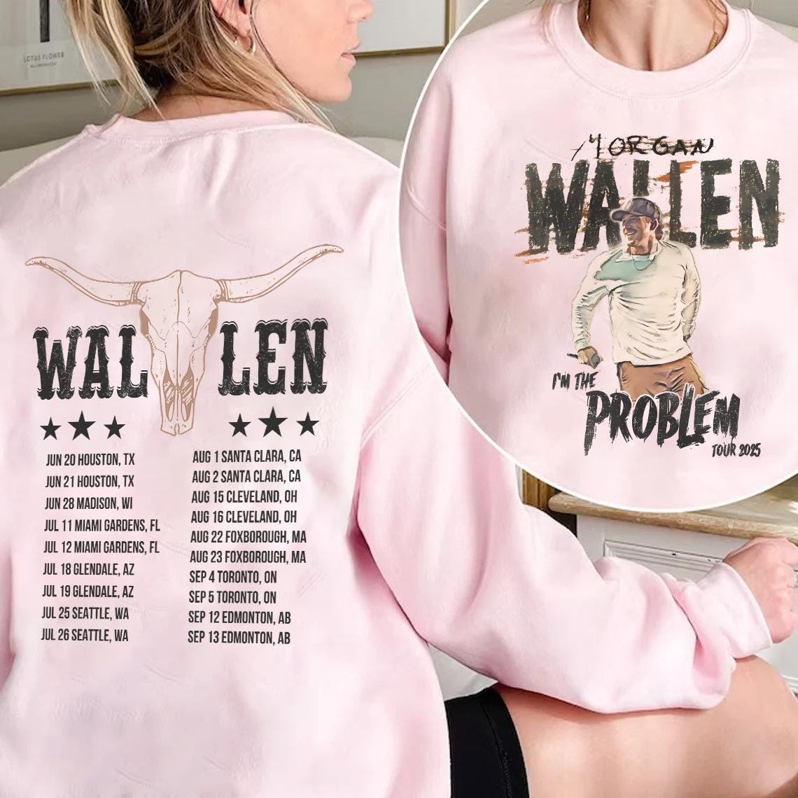 Morgan Wallen Vintage Tour T-Shirt – Two-Sided Country Music Tee