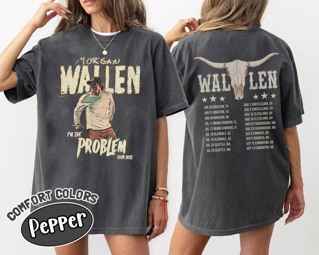 Morgan Wallen Vintage Tour T-Shirt – Two-Sided Country Music Tee