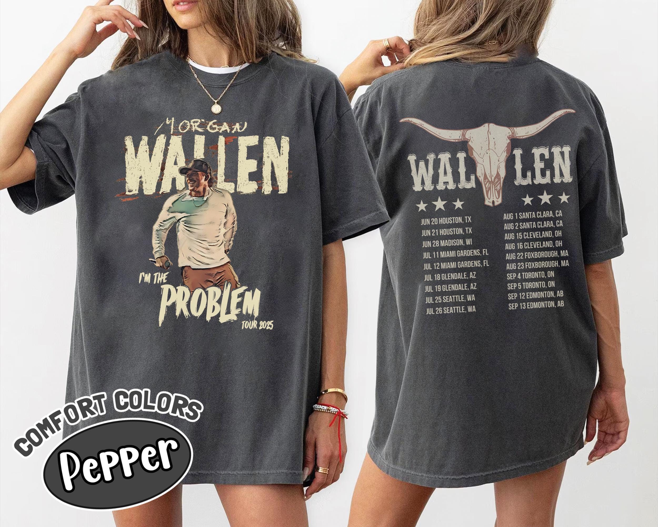 Morgan Wallen Vintage Tour T-Shirt – Two-Sided Country Music Tee