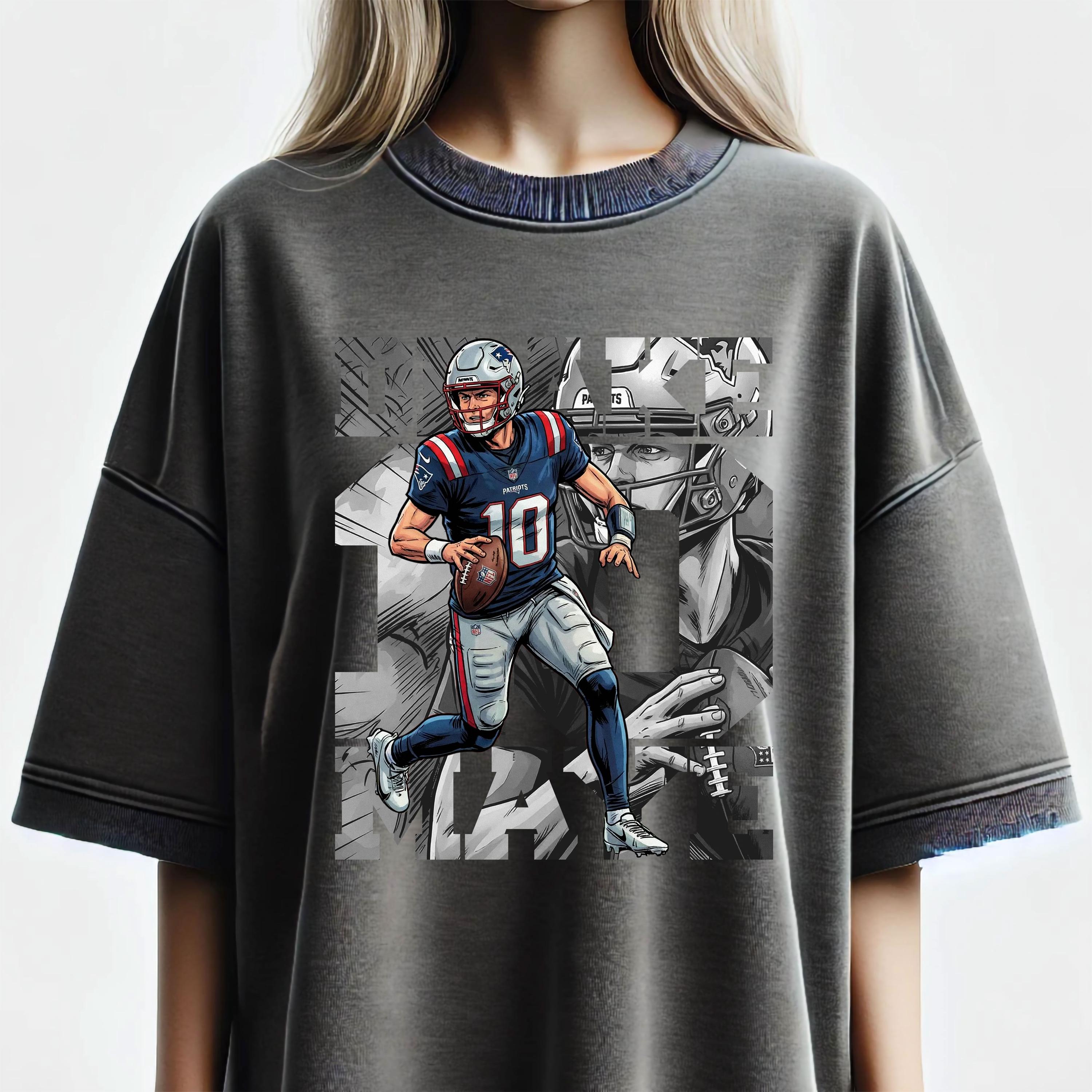 Comic Style Drake Football Graphic T-Shirt – Retro Sports Fan Unisex Tee