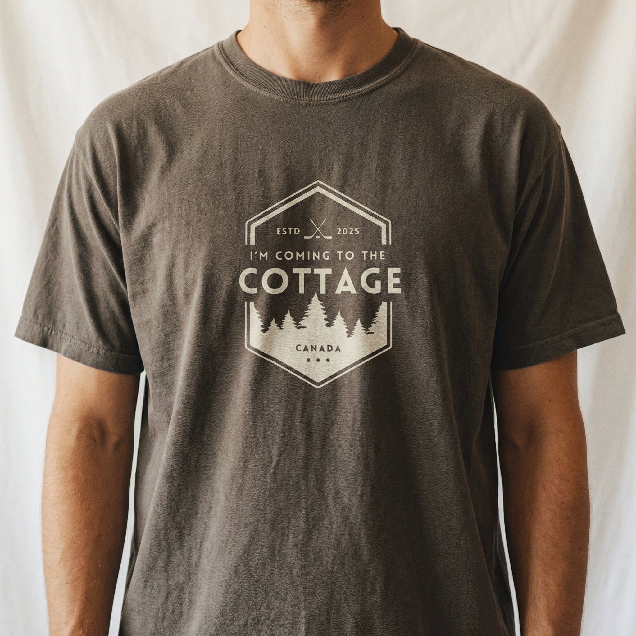 Coming to the Cottage Graphic T-Shirt – Cozy Cabin Funny Outdoors Tee