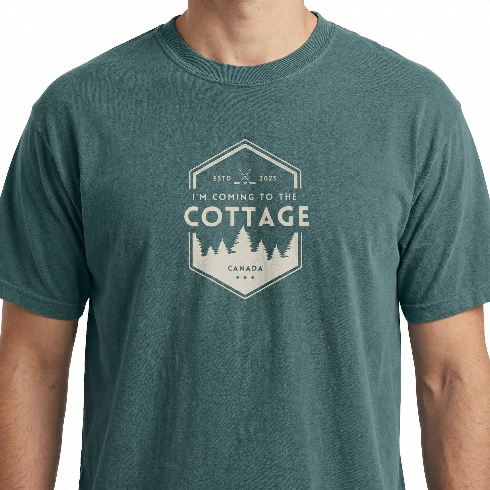 Coming to the Cottage Graphic T-Shirt – Cozy Cabin Funny Outdoors Tee