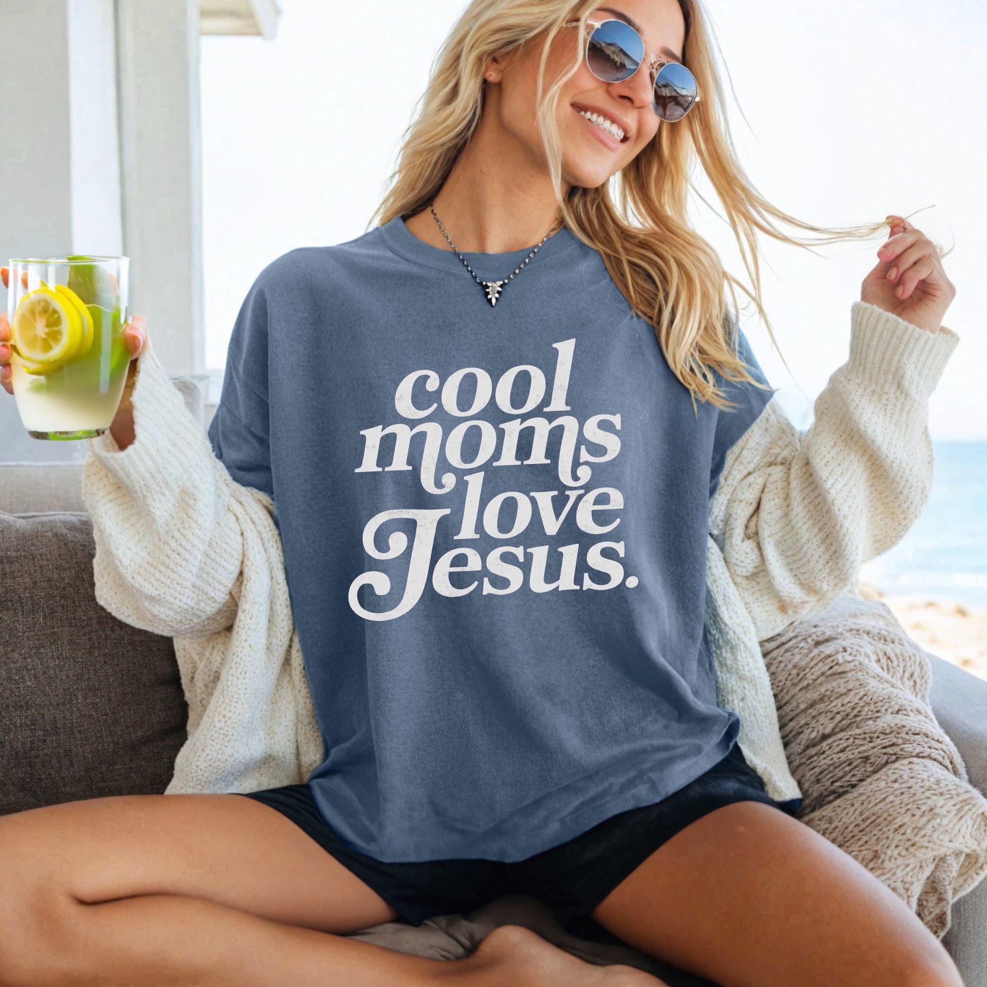 Cool Moms Club Graphic Sweatshirt - Faith Inspired Christian Mom Tee