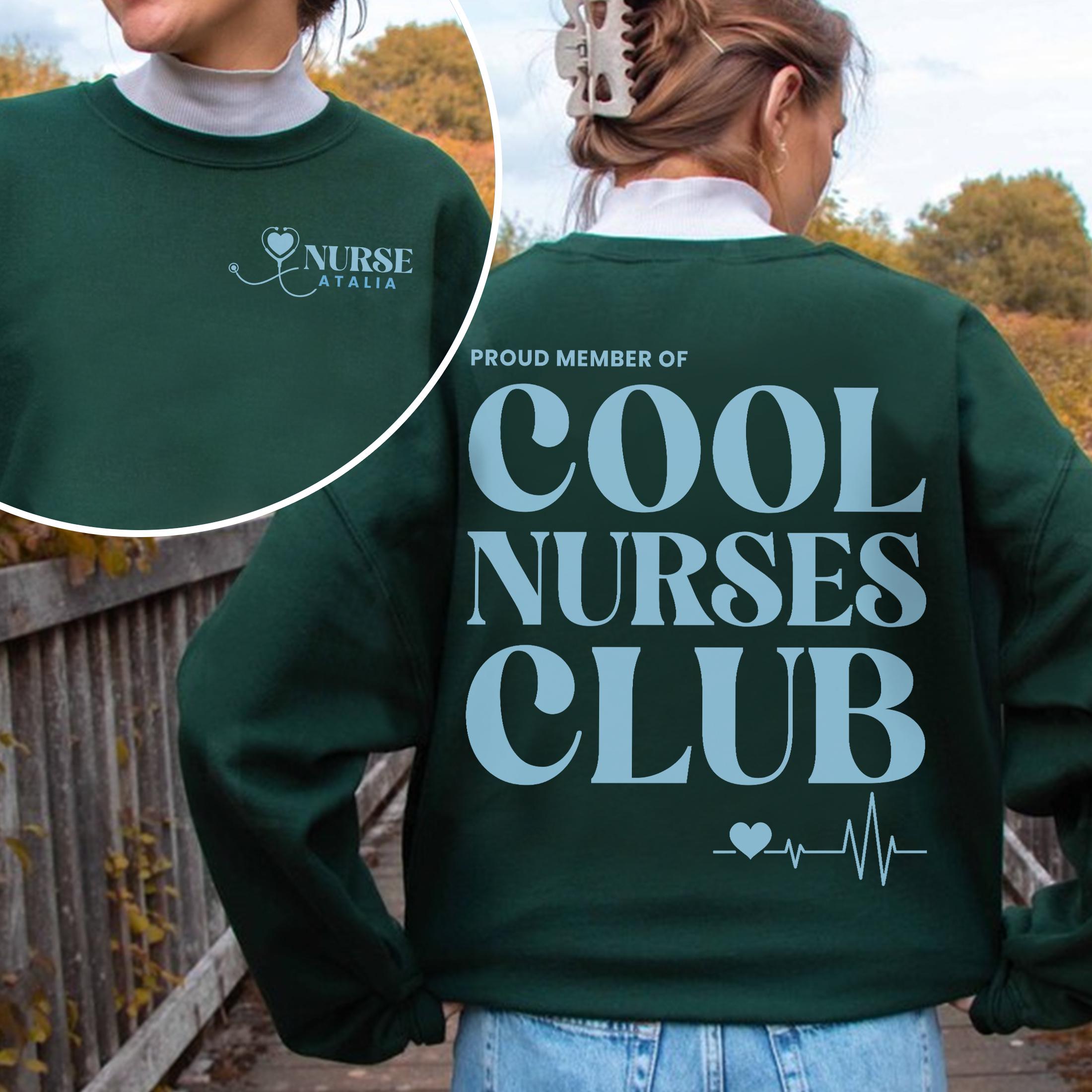 Cool Nurses Club Sweatshirt – Emergency Department Crewneck, Nurse Appreciation Gift
