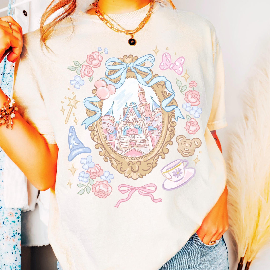 Coquette Bow Castle Shirt – Magic Kingdom Inspired Girly Tee – Cute Castle Trip Shirt – Birthday Outfit Top