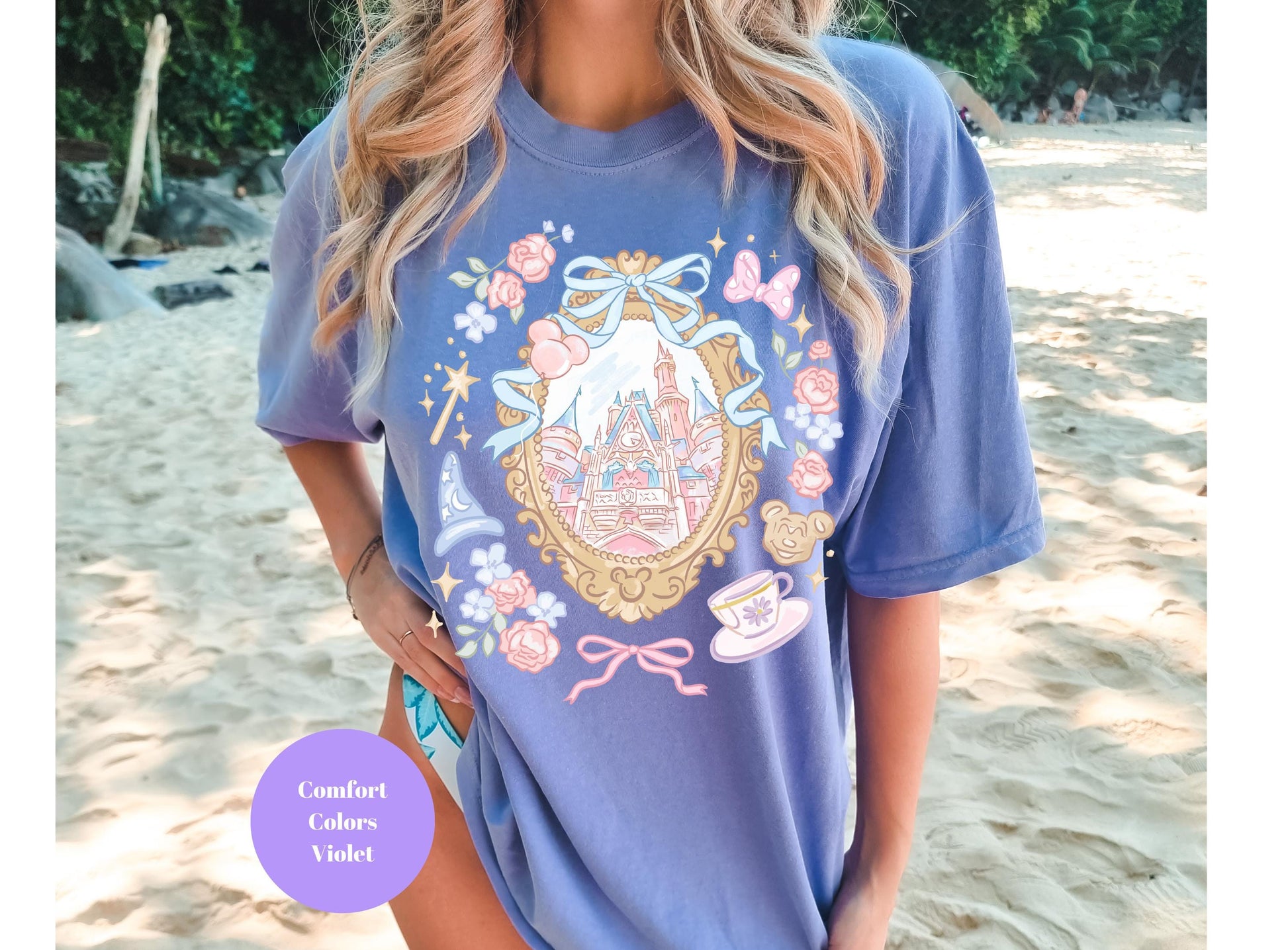 Coquette Bow Castle Shirt – Magic Kingdom Inspired Girly Tee – Cute Castle Trip Shirt – Birthday Outfit Top