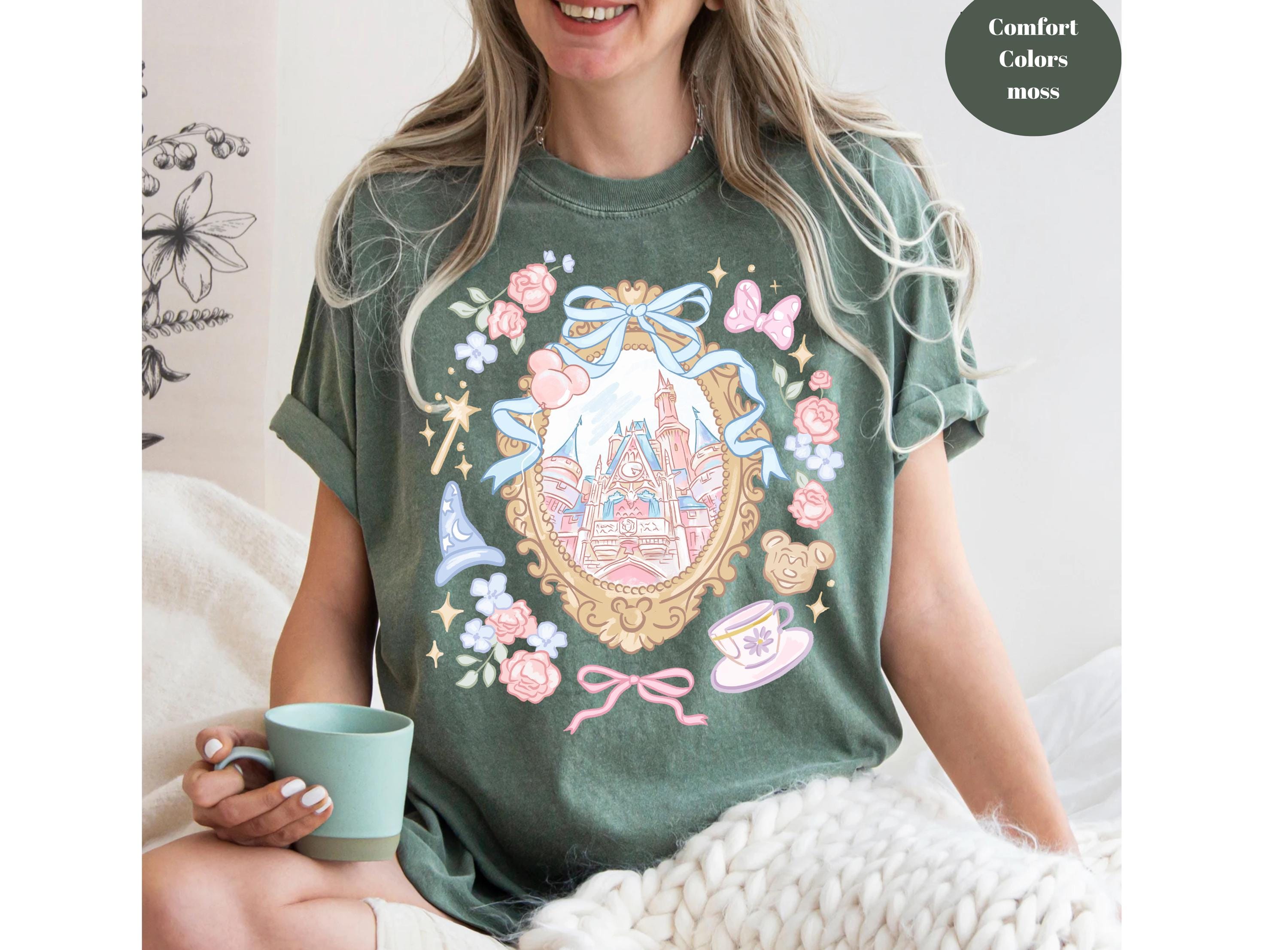 Coquette Bow Castle Shirt – Magic Kingdom Inspired Girly Tee – Cute Castle Trip Shirt – Birthday Outfit Top