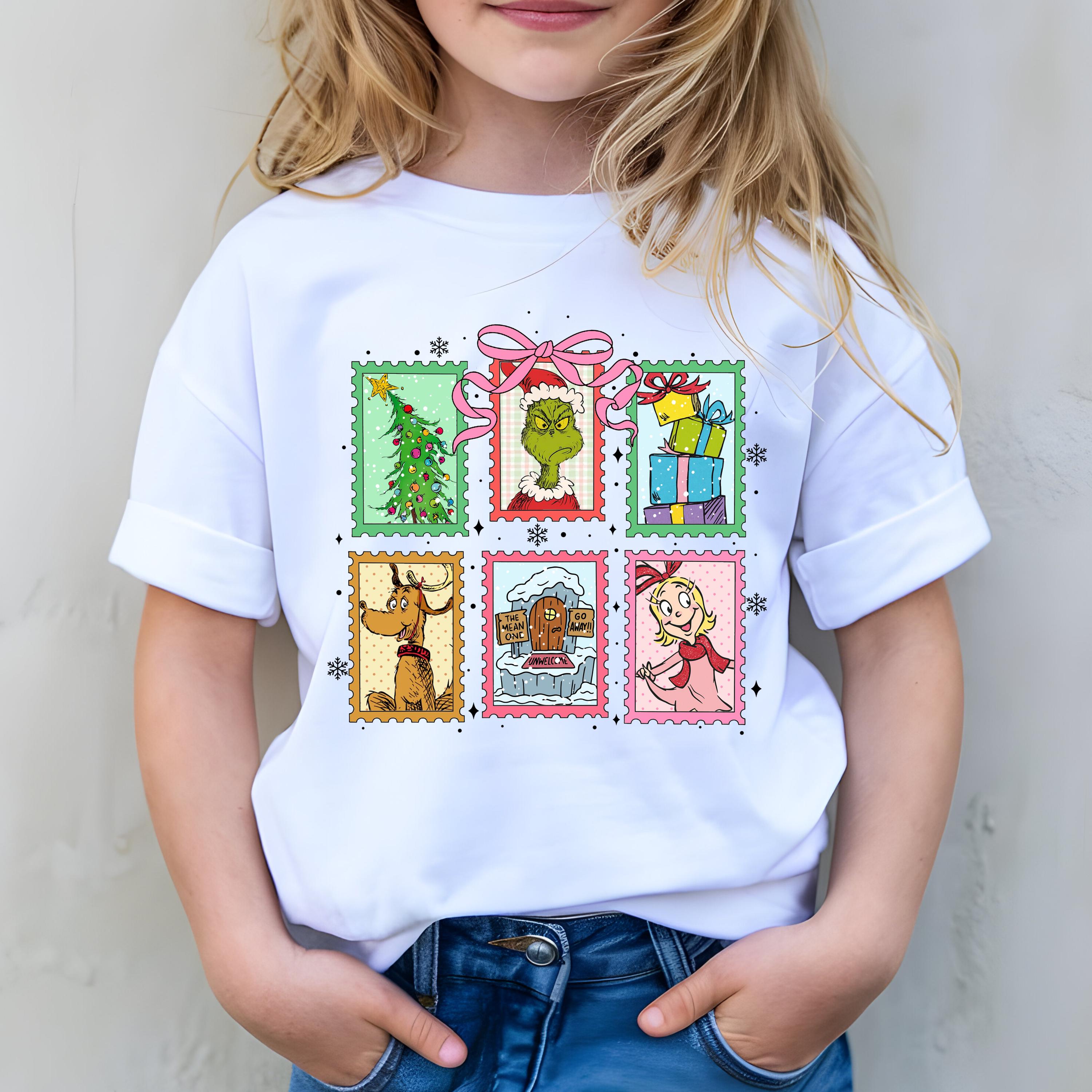 Grinch Christmas Stamp Sweatshirt – Coquette Grinchmas Movie Sweater