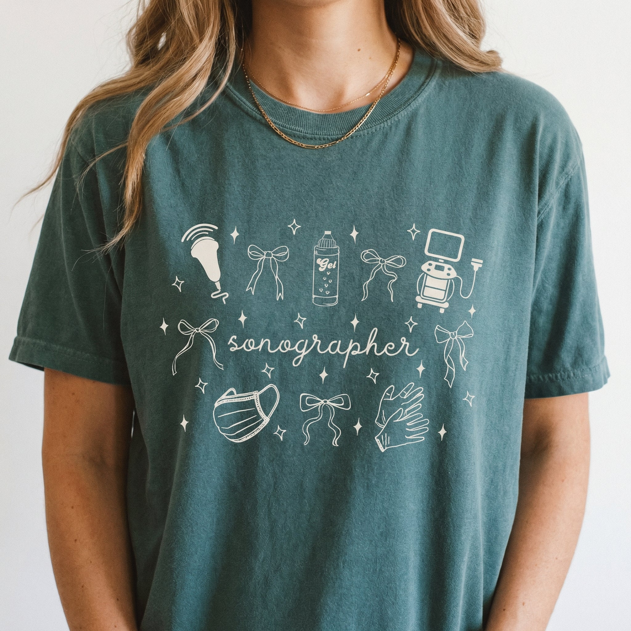 Coquette Sonographer Shirt – Cute Ultrasound Tech Graphic Tee