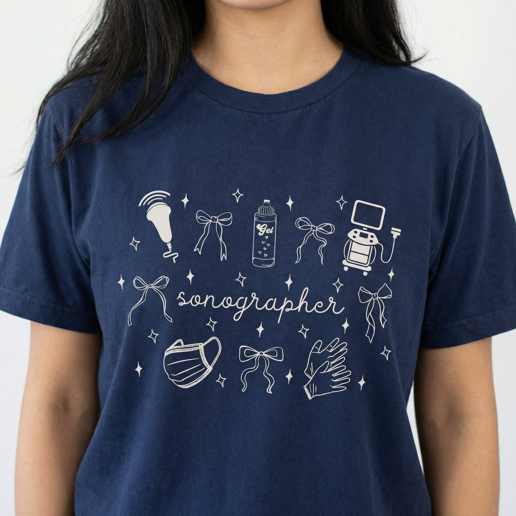 Coquette Sonographer Shirt – Cute Ultrasound Tech Graphic Tee