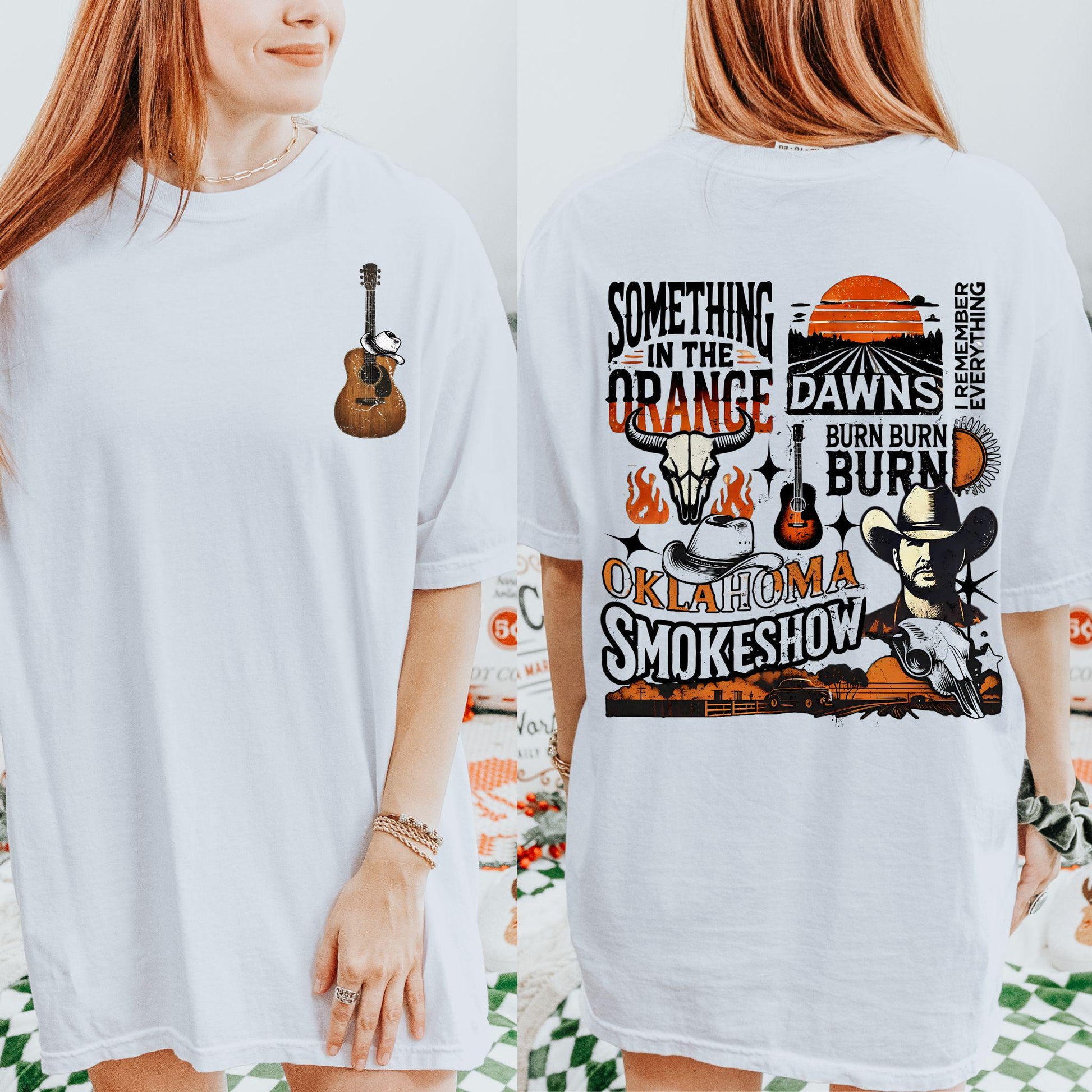 Trendy Country Music Hoodie – Music Lover Merch – Retro Concert Tour Graphic Hoodie