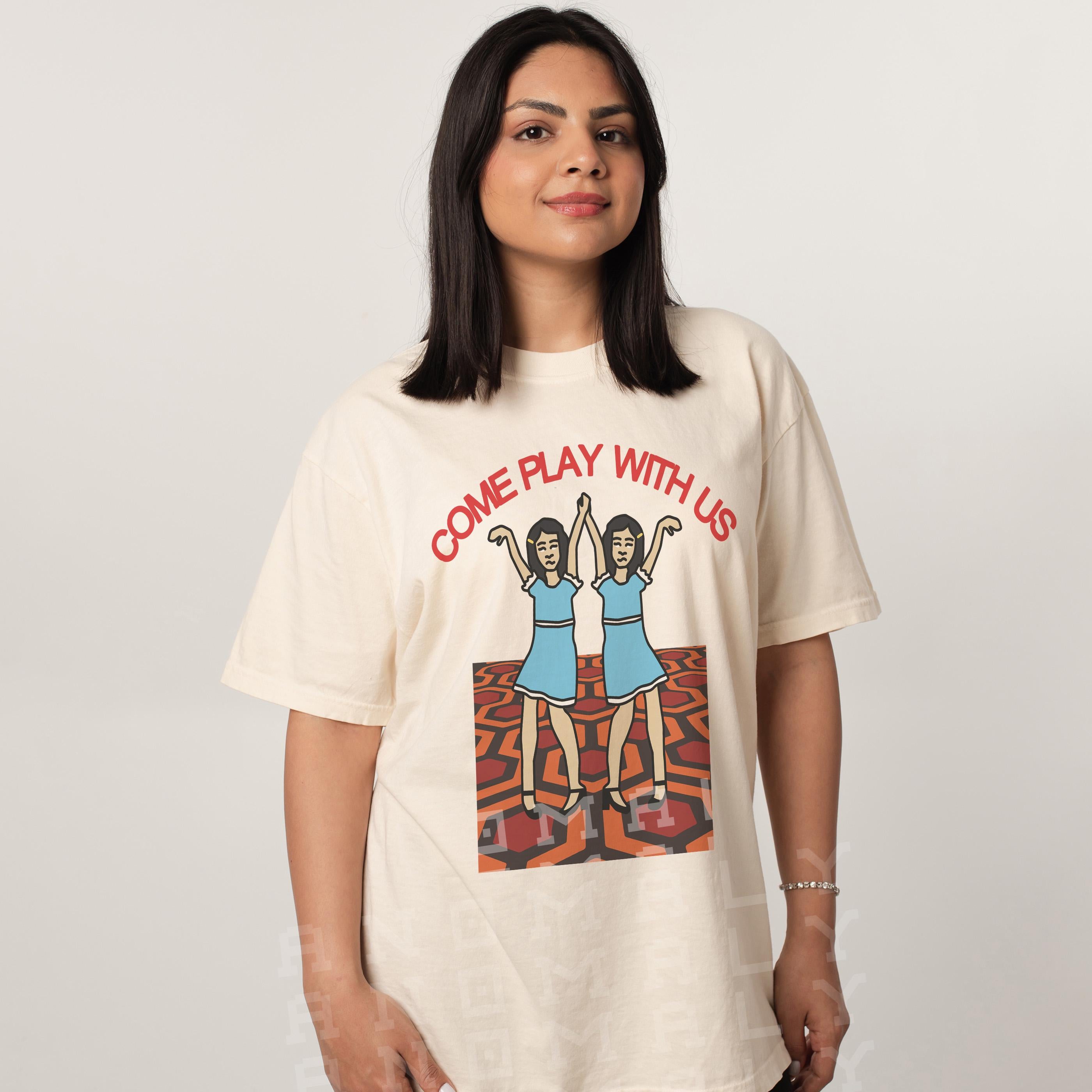 Creepy Twins Horror Movie T-Shirt – Overlook Hotel Funny Scary Film Tee