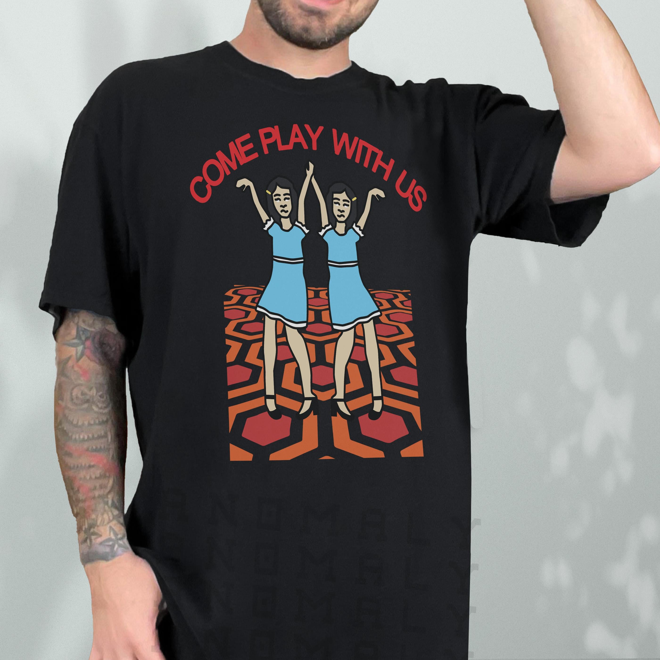 Creepy Twins Horror Movie T-Shirt – Overlook Hotel Funny Scary Film Tee