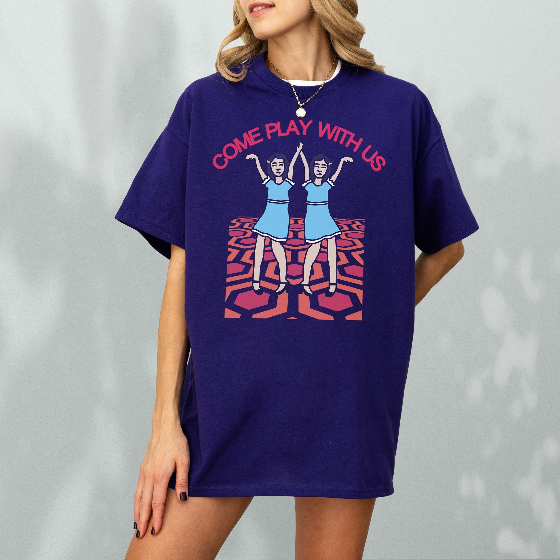 Creepy Twins Horror Movie T-Shirt – Overlook Hotel Funny Scary Film Tee