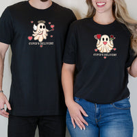 Cupid & Gift Ghost Matching T-Shirts For Couples